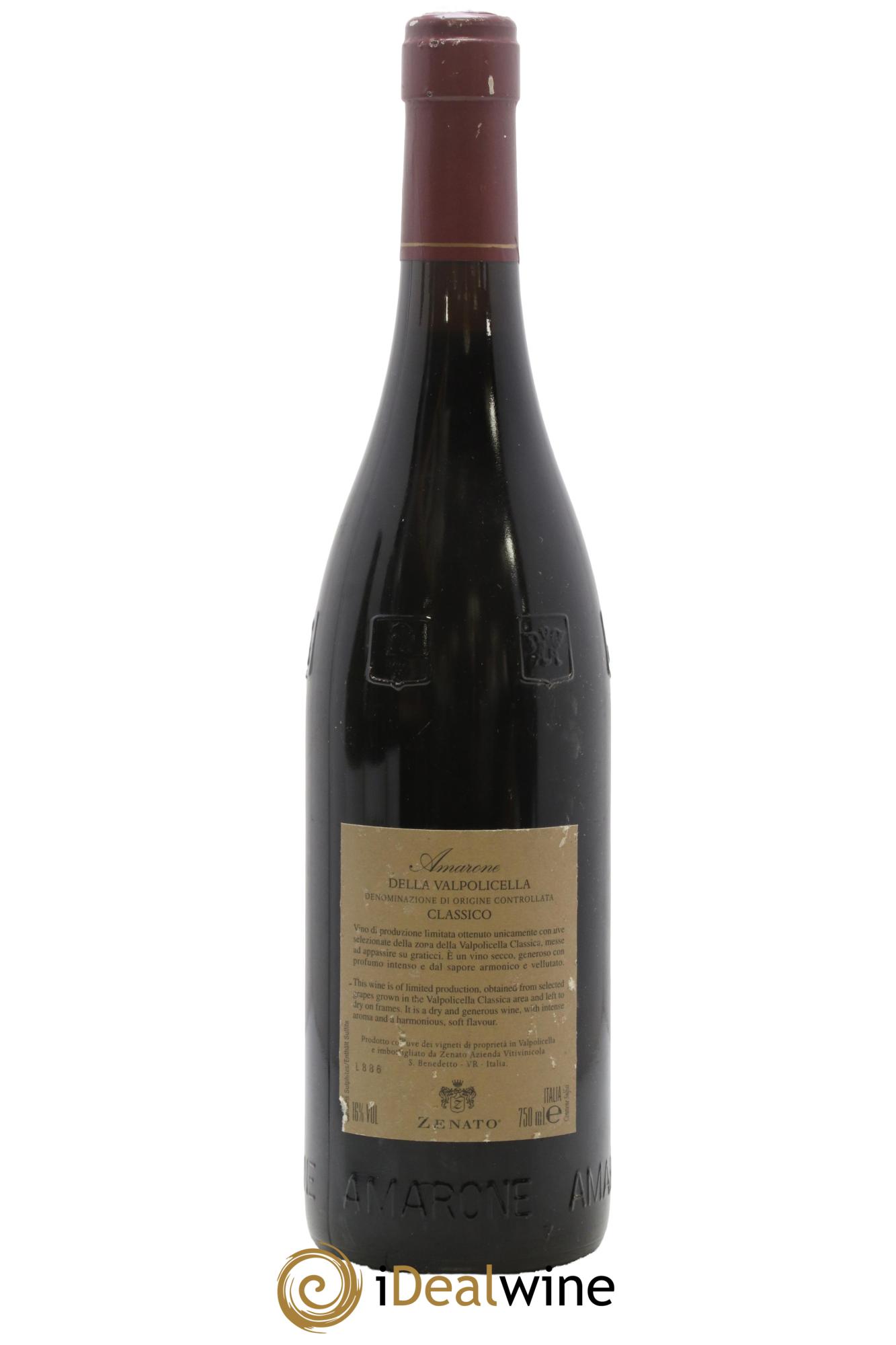Amarone della Valpolicella DOC Zenato 2001 - Lot de 1 bouteille - 1