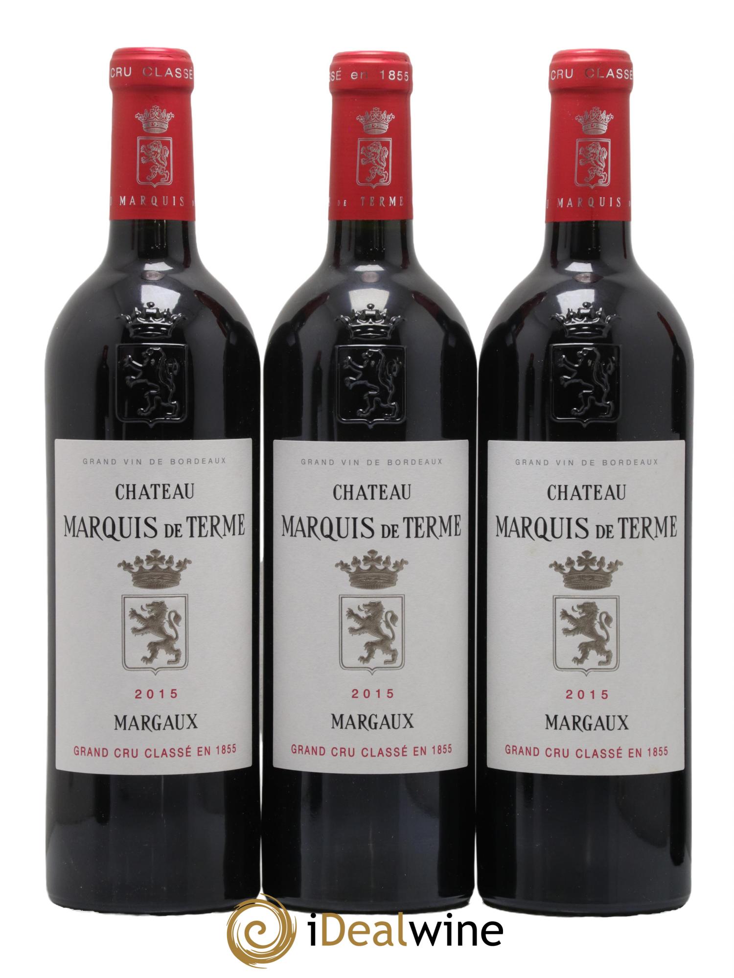 Château Marquis de Terme 4ème Grand Cru Classé 2015 - Lot de 6 bouteilles - 1