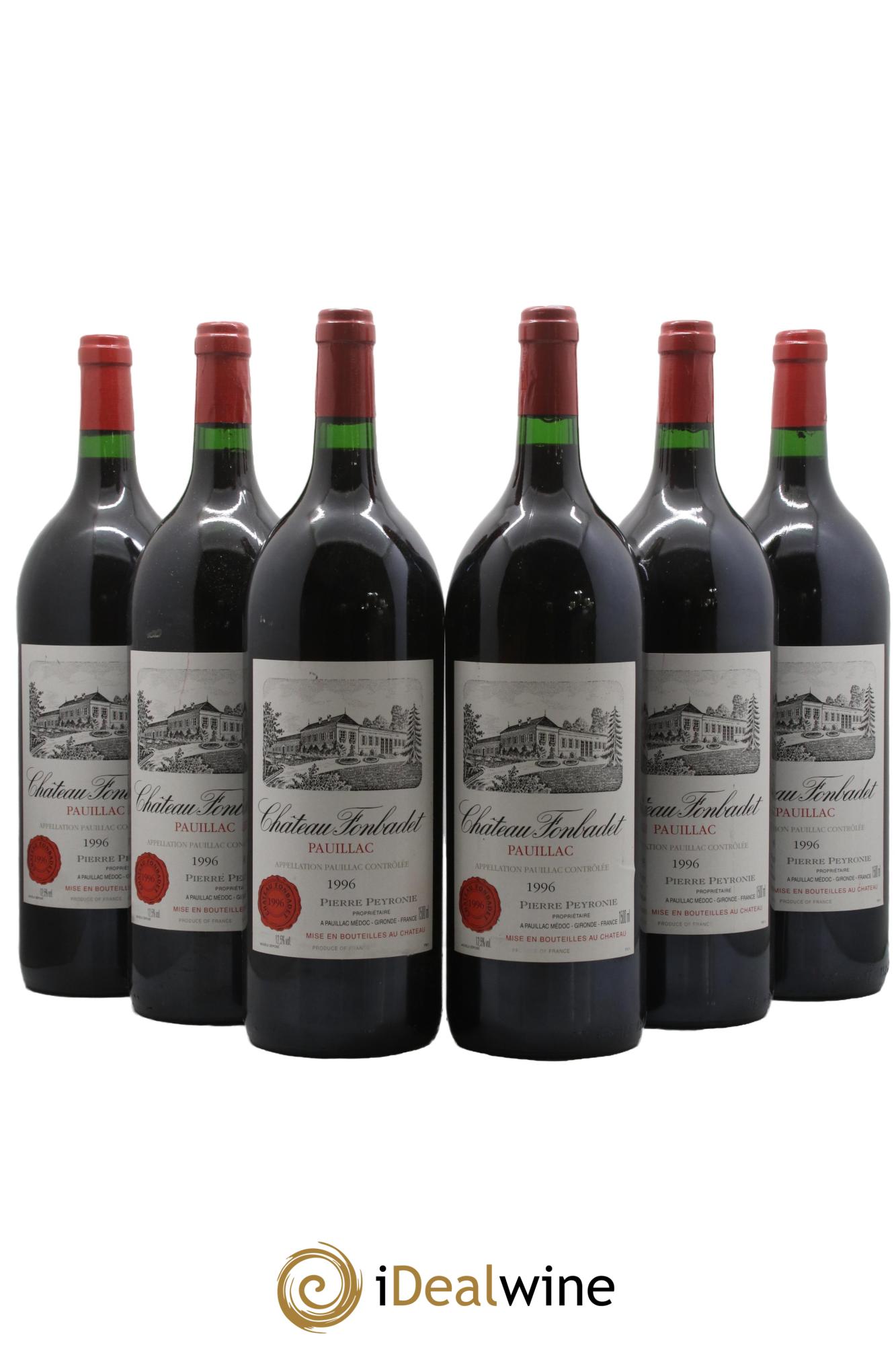 Château Fonbadet 1996 - Lot de 6 magnums - 0