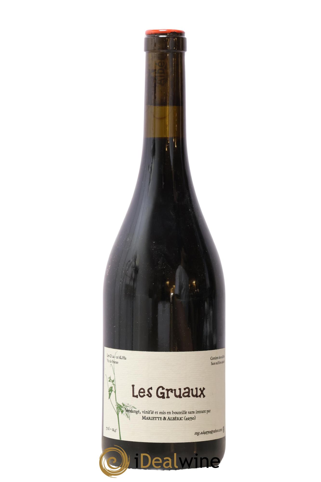 Vin de France Les Gruaux cabernet franc Gaillard Dietrich 2022 - Lot de 1 bouteille - 0
