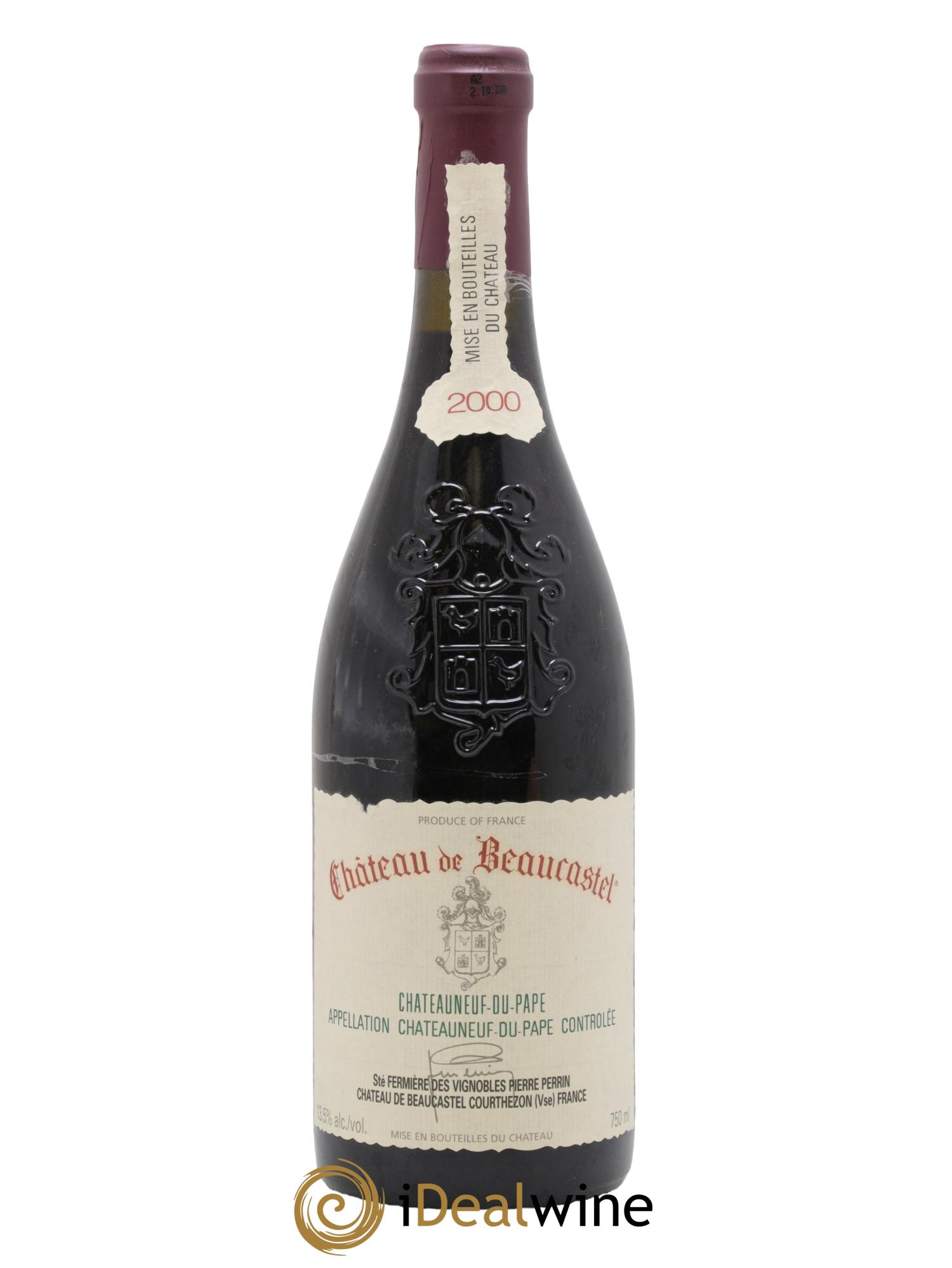 Châteauneuf-du-Pape Château de Beaucastel Famille Perrin 2000 - Lotto di 1 bottiglia - 0
