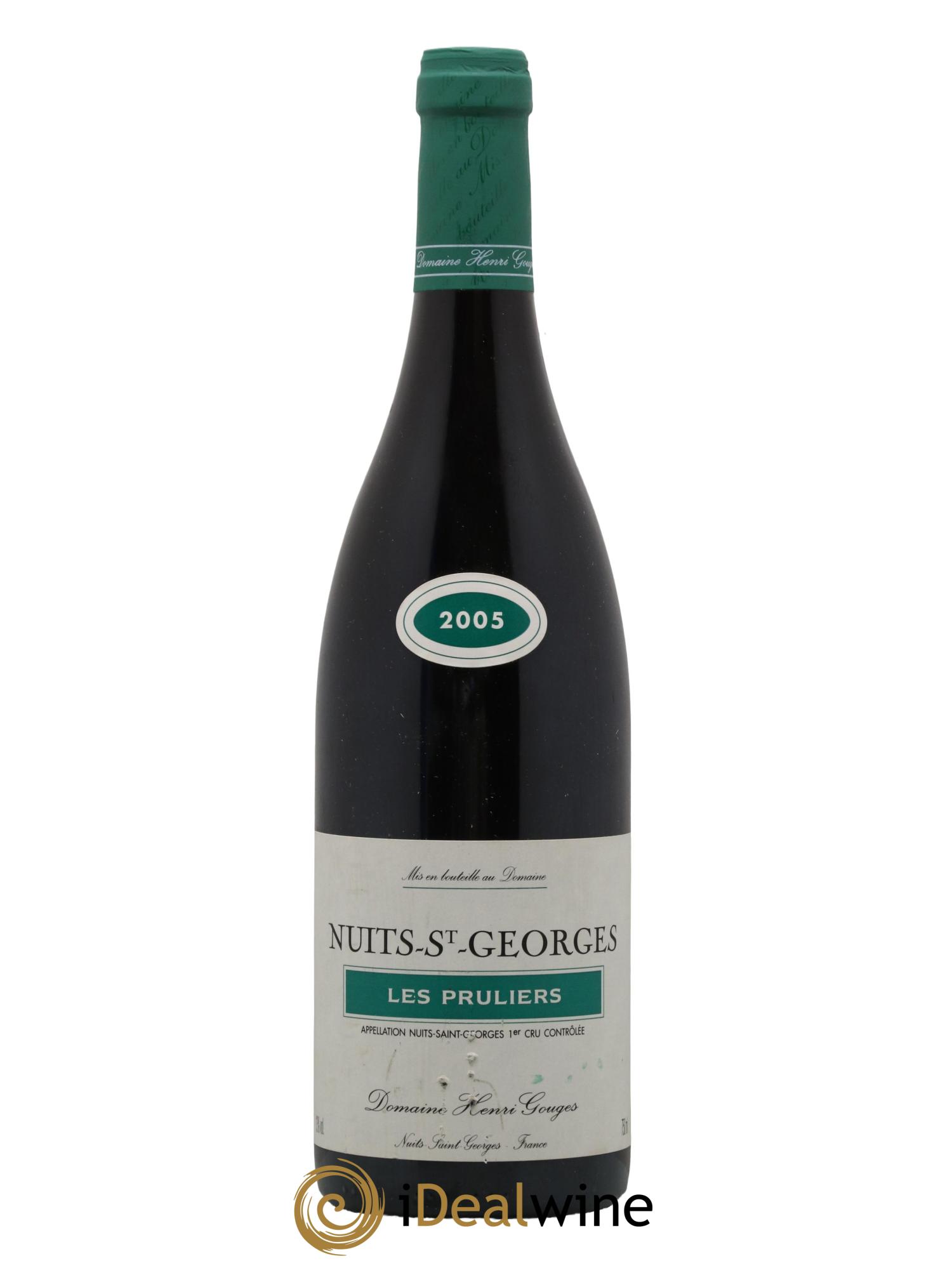 Nuits-Saint-Georges 1er Cru Les Pruliers Henri Gouges 2005 - Lot de 1 bouteille - 0