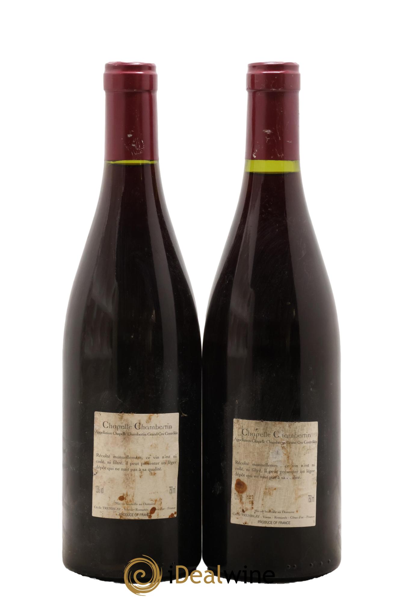 Chapelle-Chambertin Grand Cru Cécile Tremblay 2003 - Lot of 2 bottles - 1
