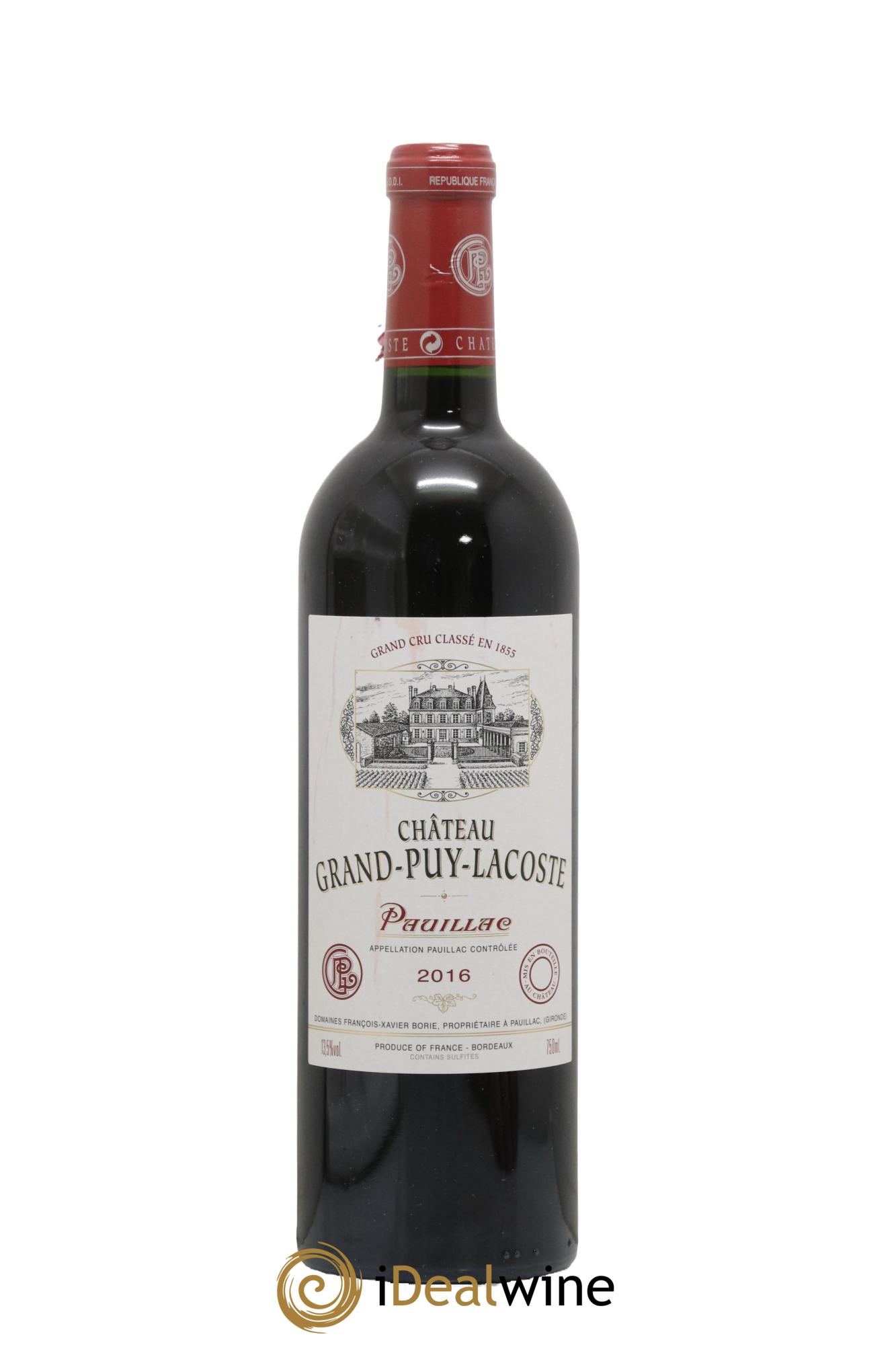 Château Grand Puy Lacoste 5ème Grand Cru Classé 2016 - Lot of 1 bottle - 0