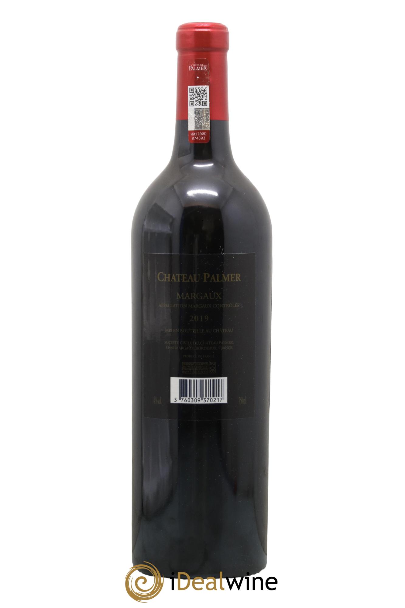 Château Palmer 3ème Grand Cru Classé 2019 - Lot de 1 bouteille - 1