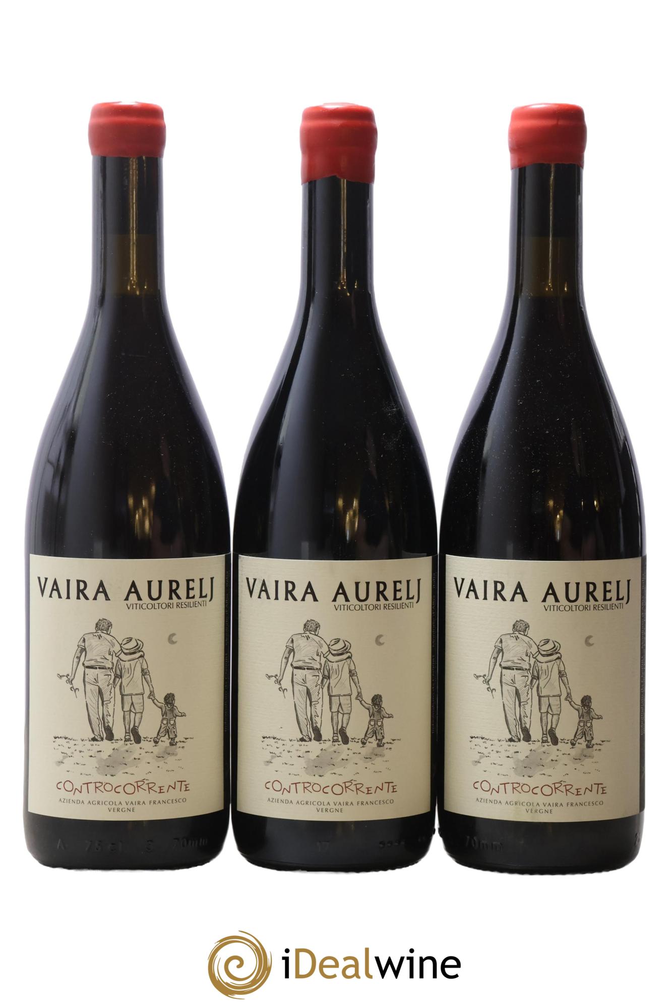 Italie Vino Rosso Controcorrente Vaira Aurelj 2022 - Lot of 3 bottles - 0