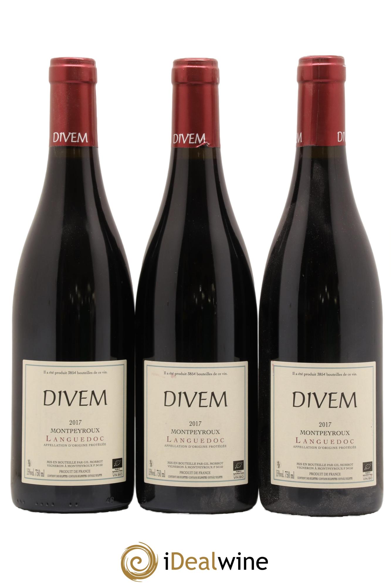 Languedoc Montpeyroux Divem Gil Morrot 2017 - Lot de 3 bouteilles - 0