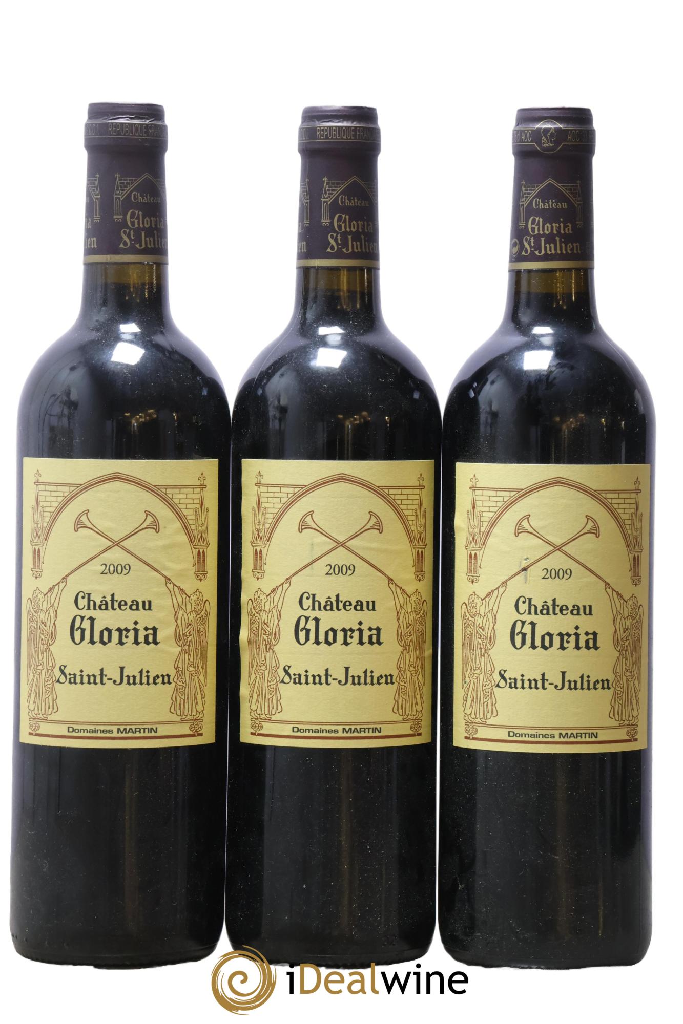 Château Gloria 2009 - Lotto di 3 bottiglie - 0