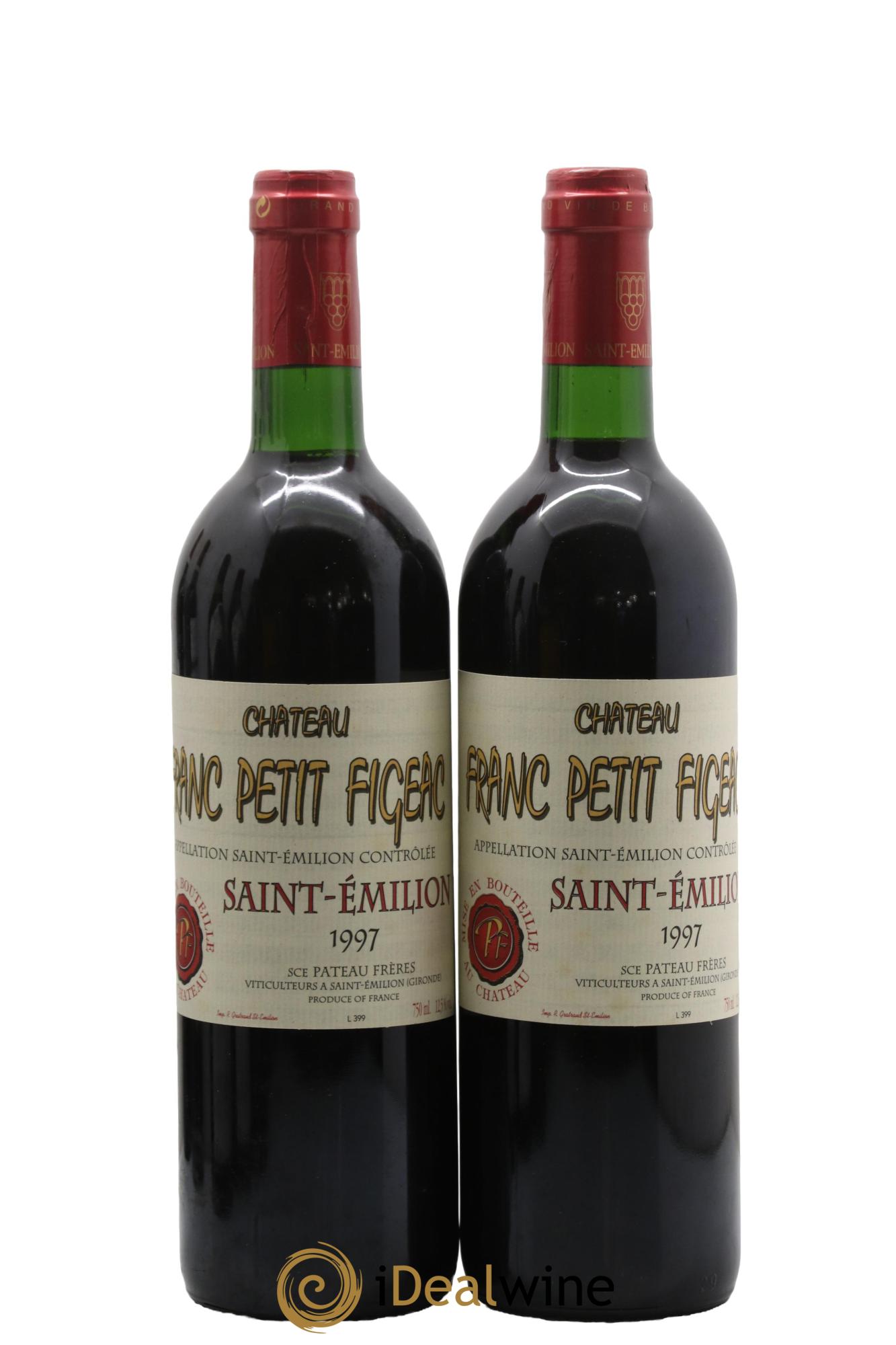 Saint-Émilion Château Franc Le Petit Figeac 1997 - Lot de 2 bouteilles - 0