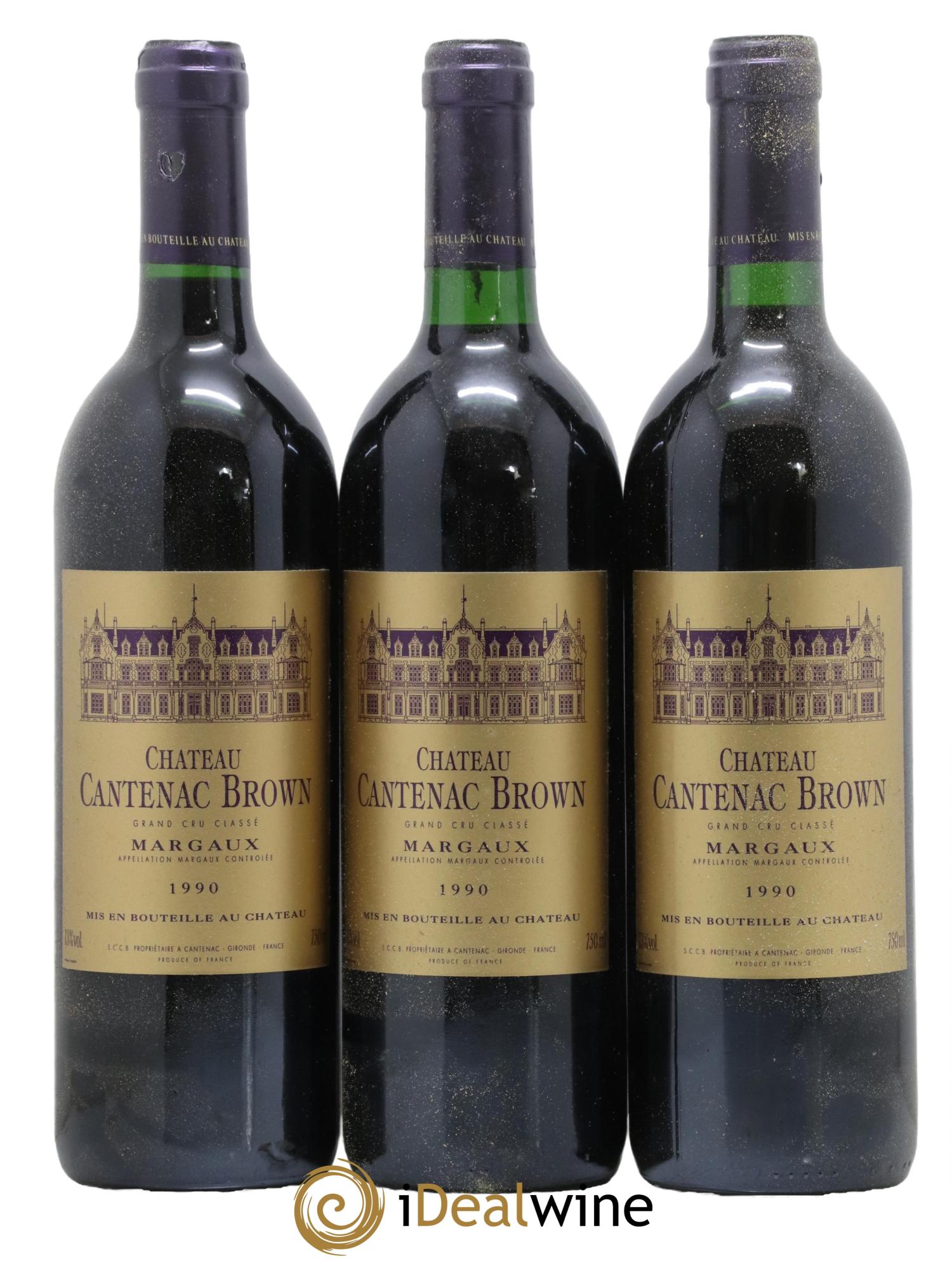 Château Cantenac Brown 3ème Grand Cru Classé 1990 - Lot de 6 bouteilles - 2
