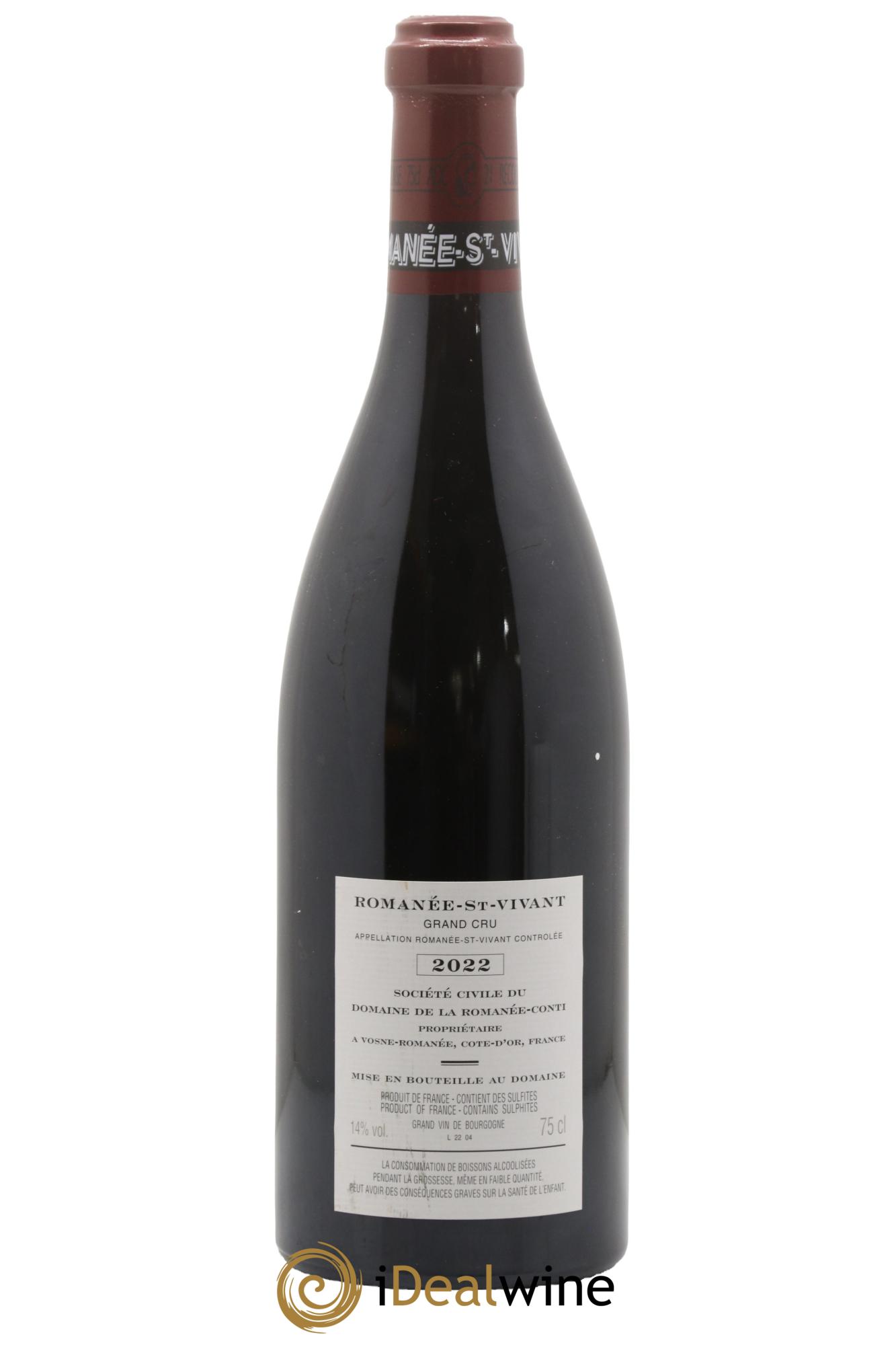 Romanée-Saint-Vivant Grand Cru Domaine de la Romanée-Conti 2022 - Lotto di 1 bottiglia - 1