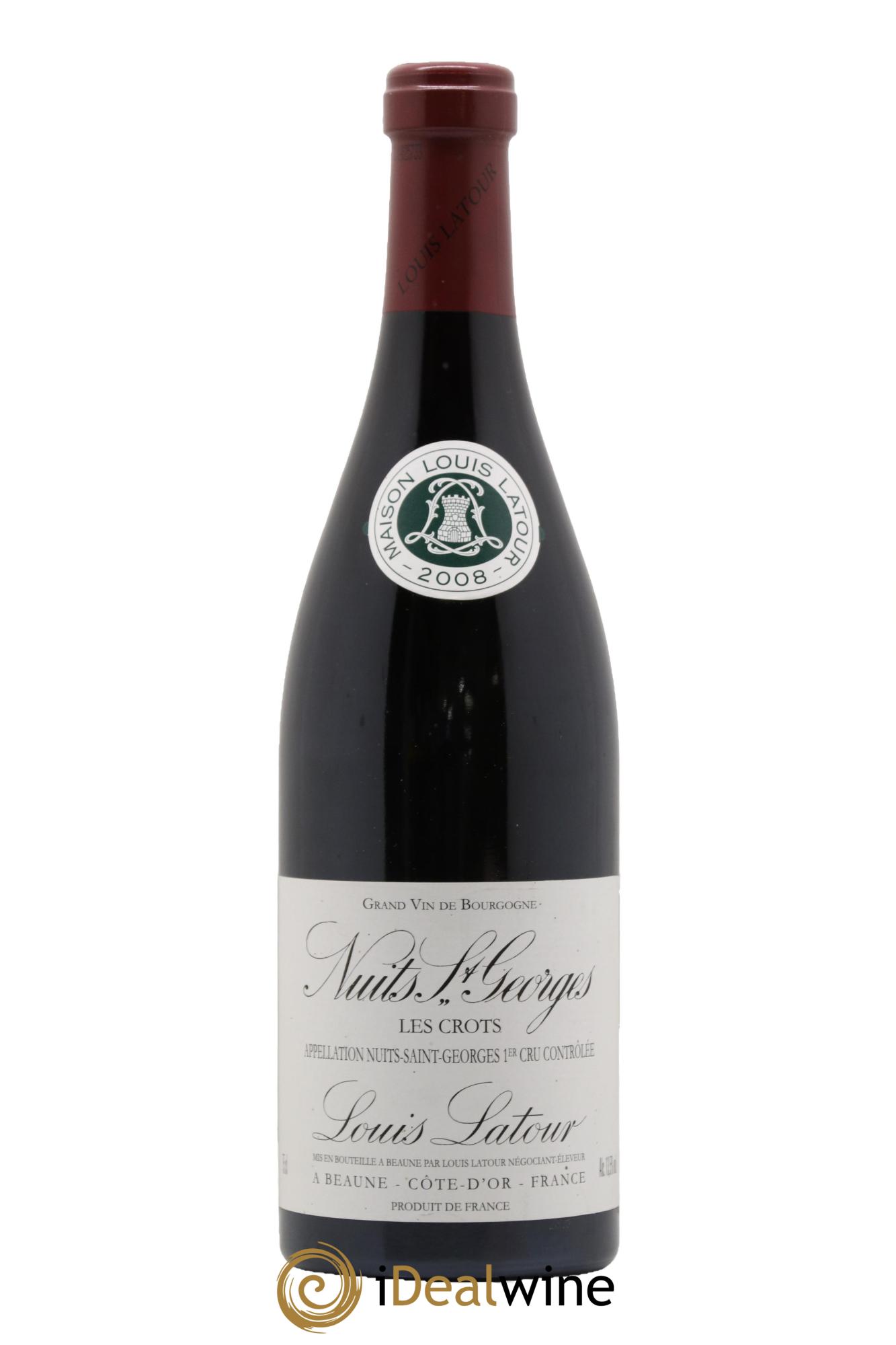 Nuits-Saint-Georges 1er Cru Les Crots Louis Latour 2008 - Lot de 1 bouteille - 0