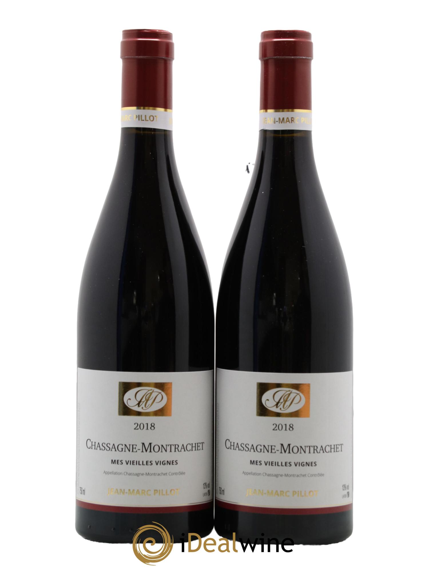 Chassagne-Montrachet Vieilles Vignes Jean-Marc Pillot et Fils (Domaine) 2018 - Lot de 2 bouteilles - 0