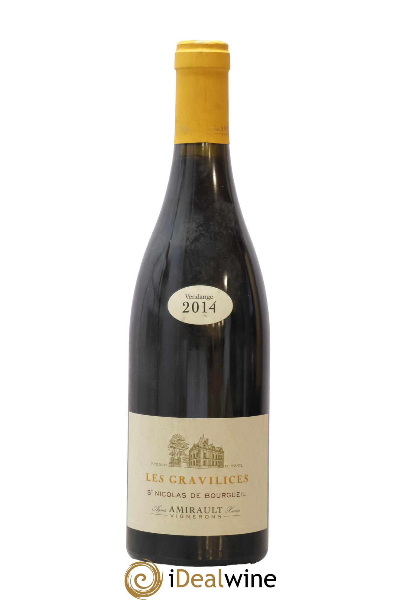 Saint-Nicolas de Bourgueil Les Gravilices Agnès et Xavier Amirault 2014 - Lot de 1 bouteille - 0