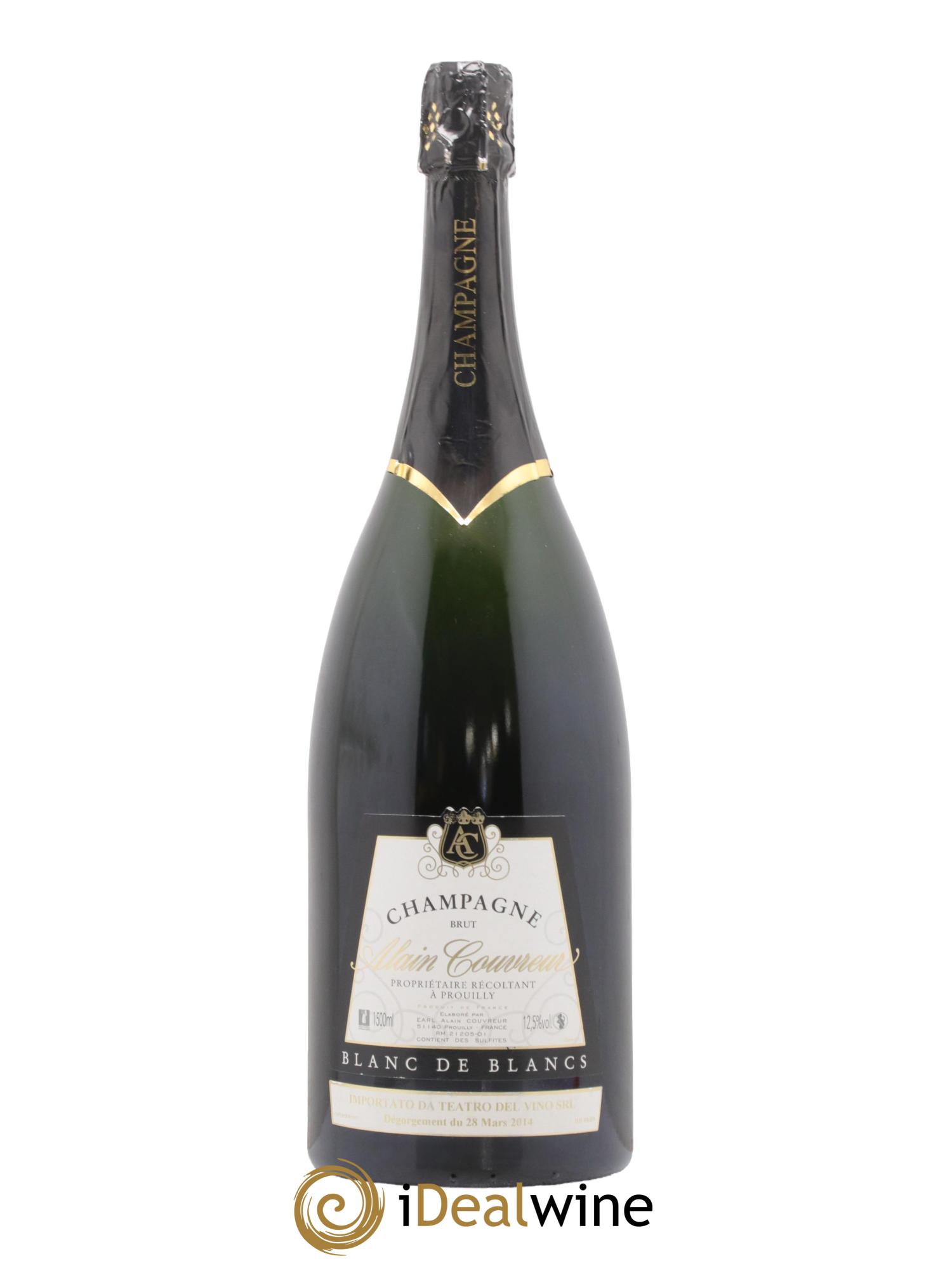 Champagne Blanc de Blancs Alain Couvreur - Lotto di 1 magnum - 0