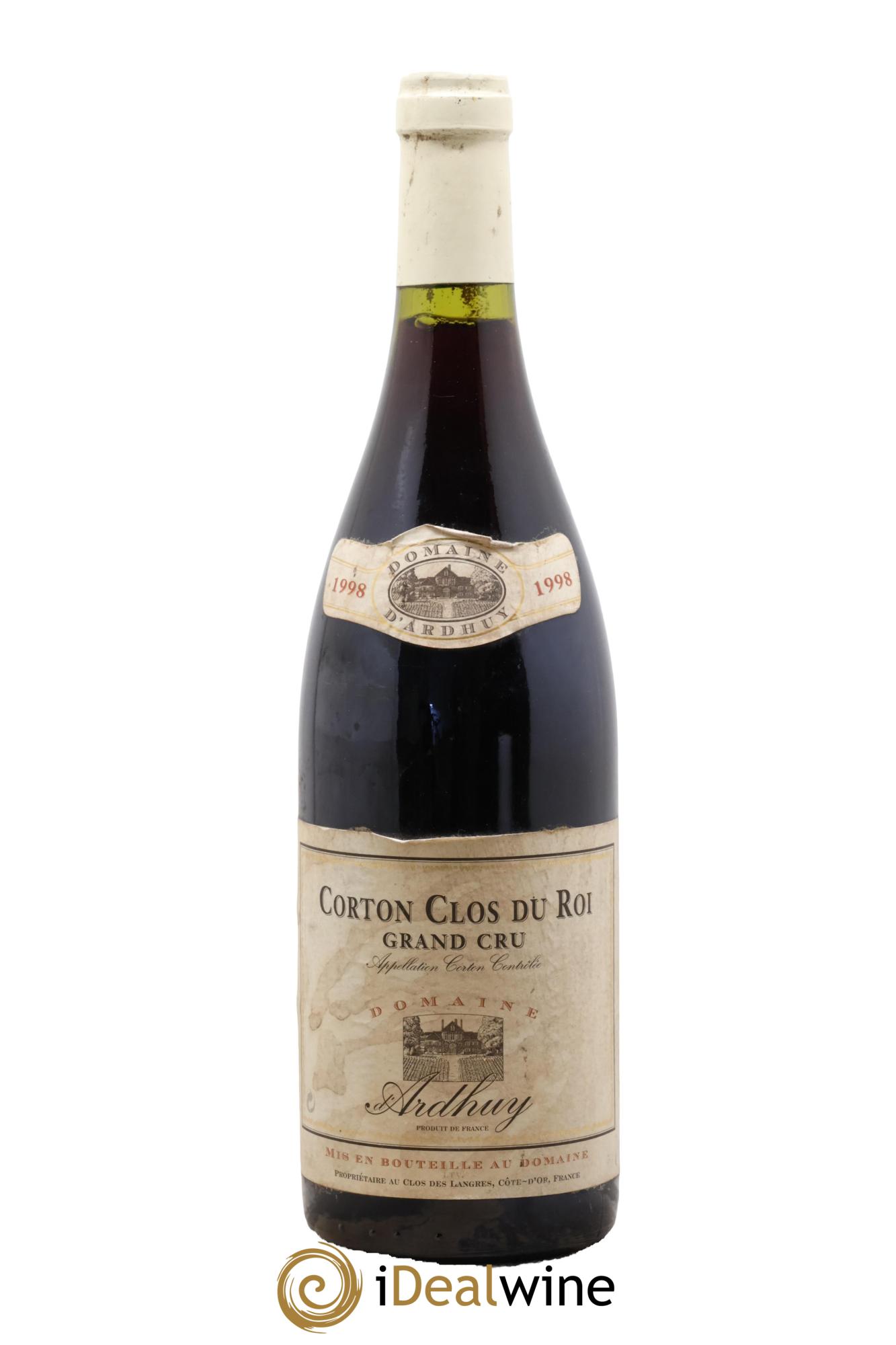 Corton Grand Cru Le Clos du Roi Ardhuy (Domaine d') 1998 - Posten von 1 Flasche - 0