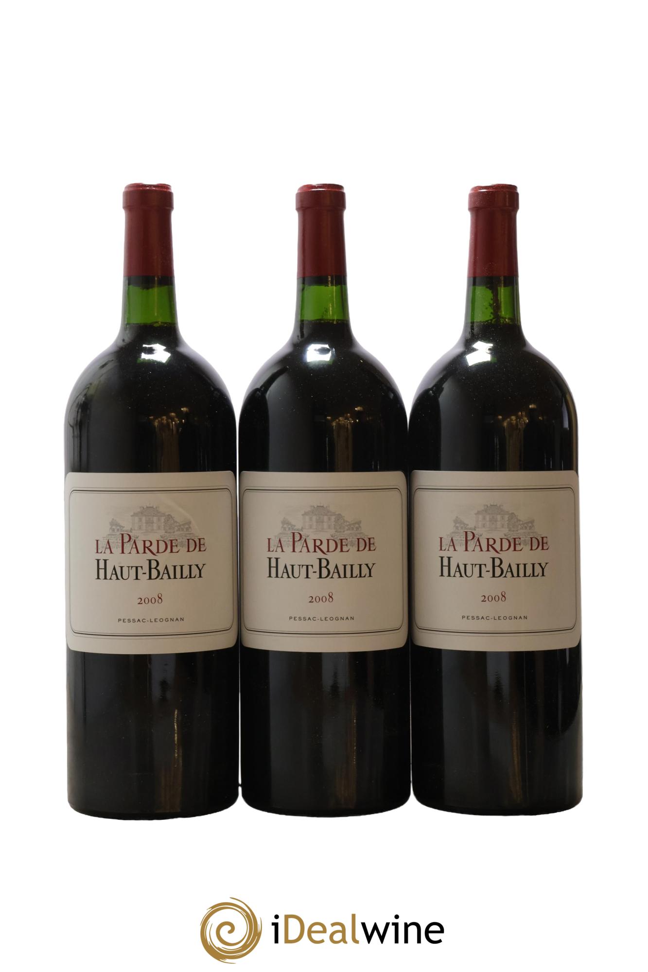 Haut Bailly II (Anciennement La Parde de Haut-Bailly) Second Vin  2008 - Posten von 6 Magnum - 4