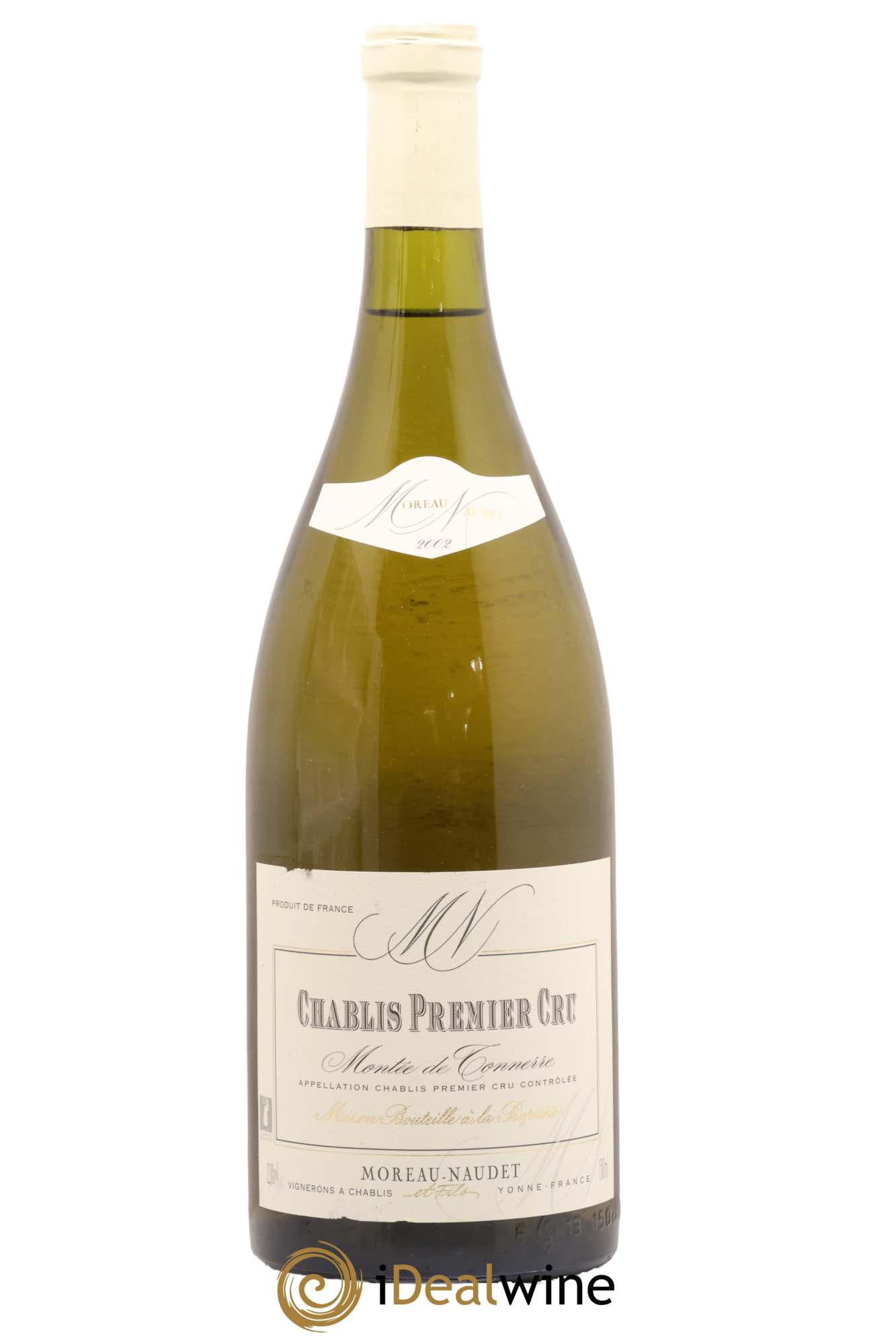 Chablis 1er Cru Montée de Tonnerre Moreau-Naudet 2002 - Lot de 1 magnum - 0