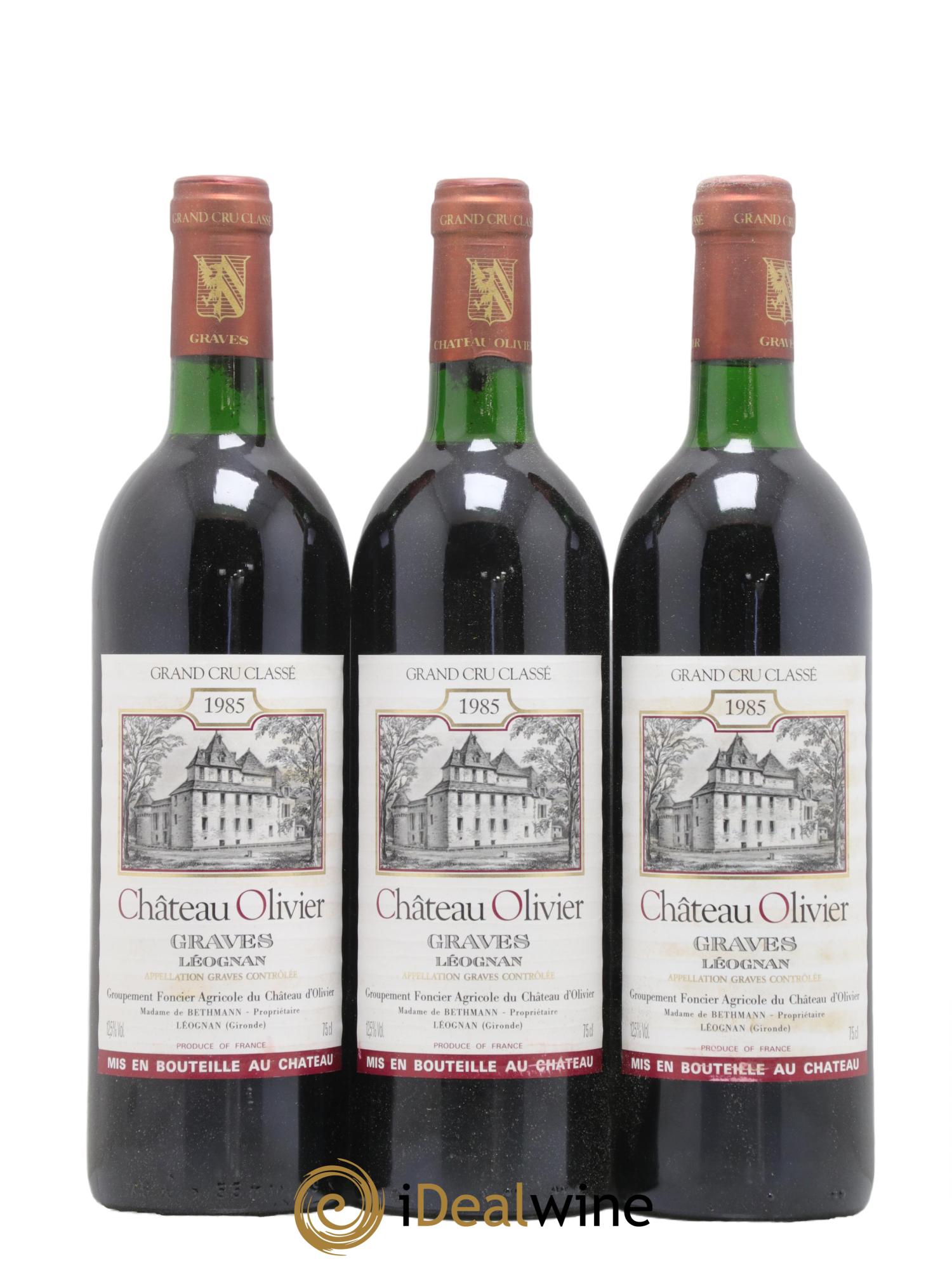 Château Olivier Cru Classé de Graves 1985 - Lot de 12 bouteilles - 4