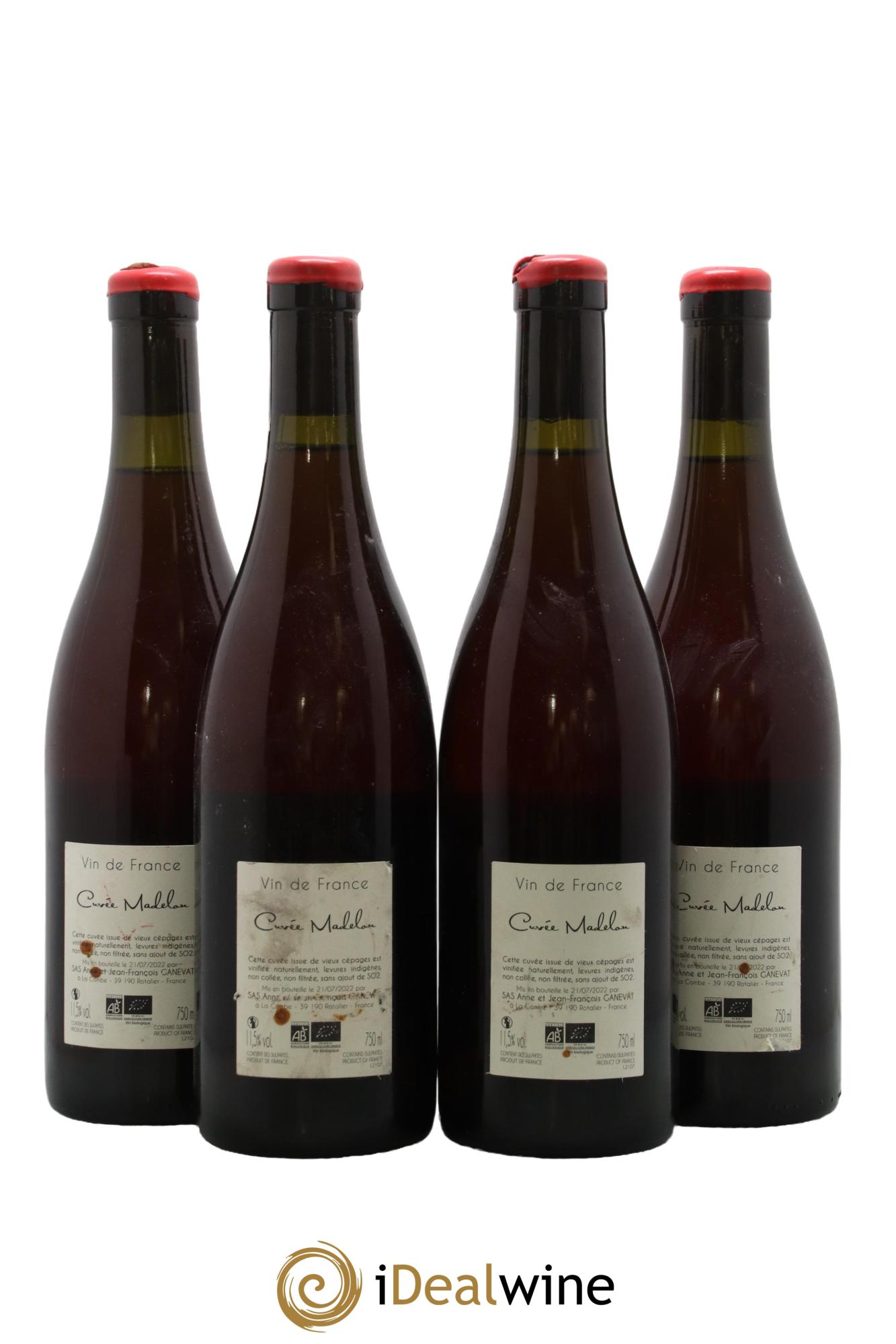 Vin de France Madelon Anne et Jean François Ganevat - Lot de 4 bouteilles - 1
