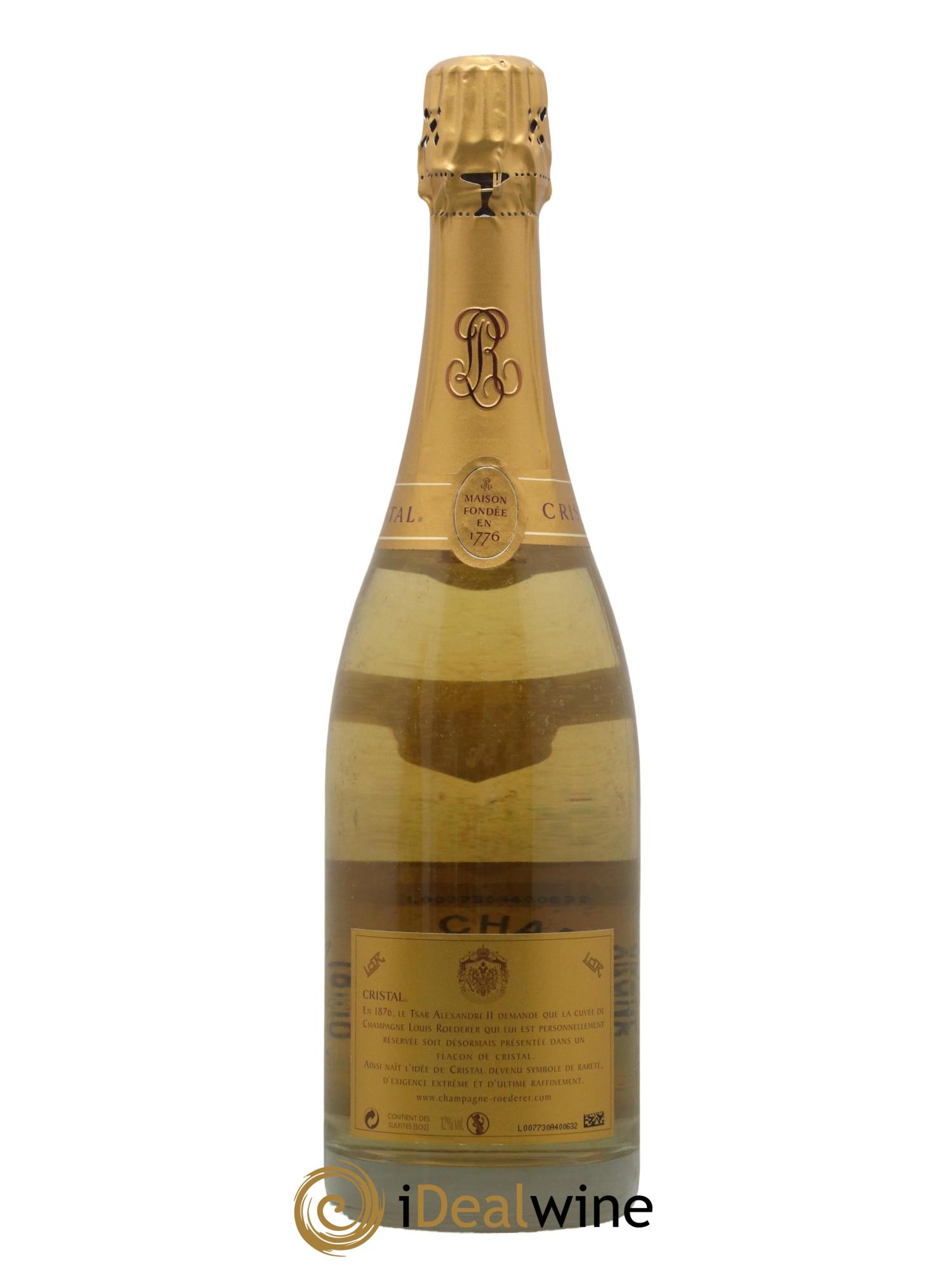 Cristal Louis Roederer 2002 - Lot de 1 bouteille - 1