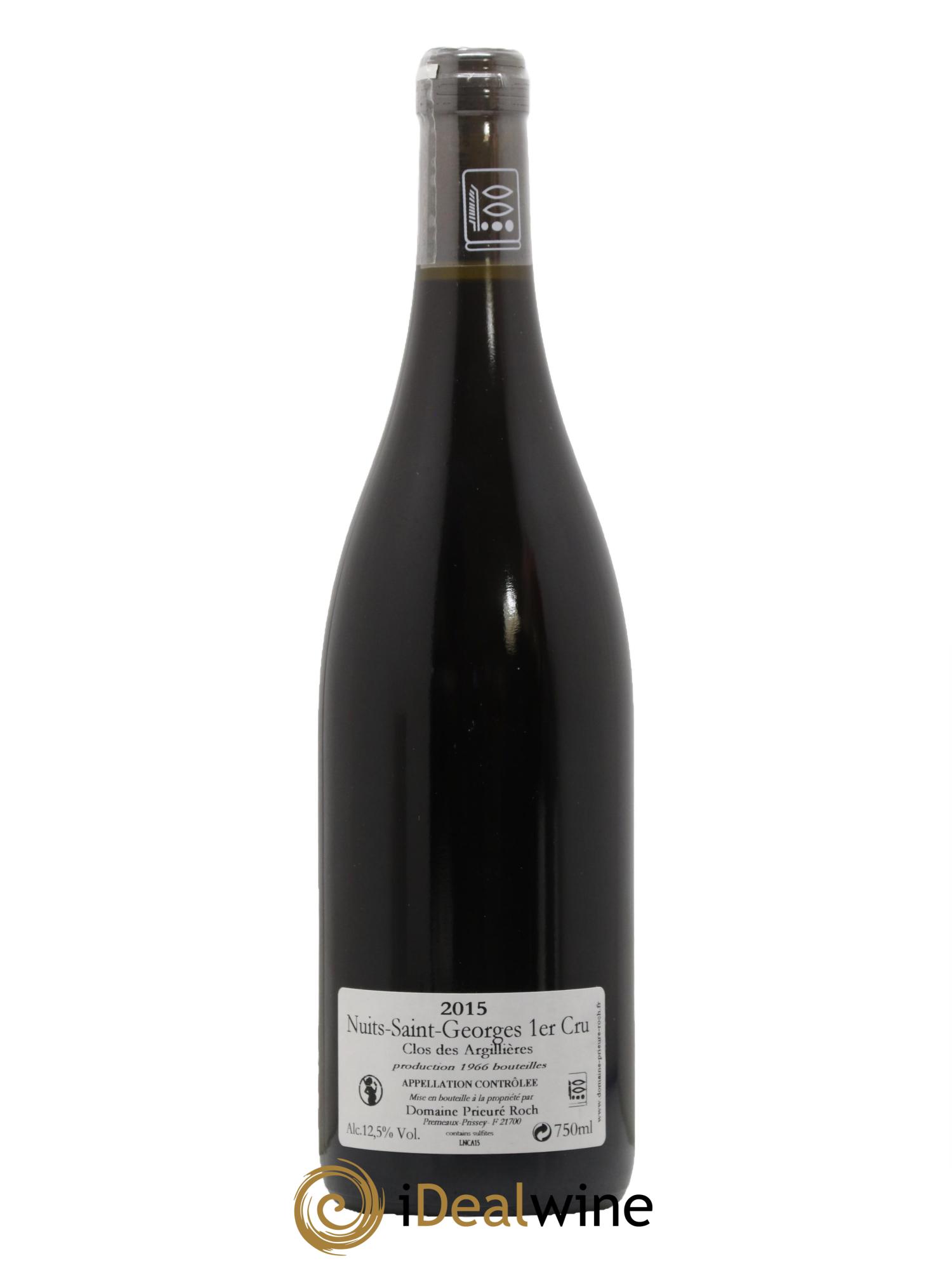 Nuits-Saint-Georges 1er Cru Clos des Argillières Prieuré Roch 2015 - Lot de 1 bouteille - 1