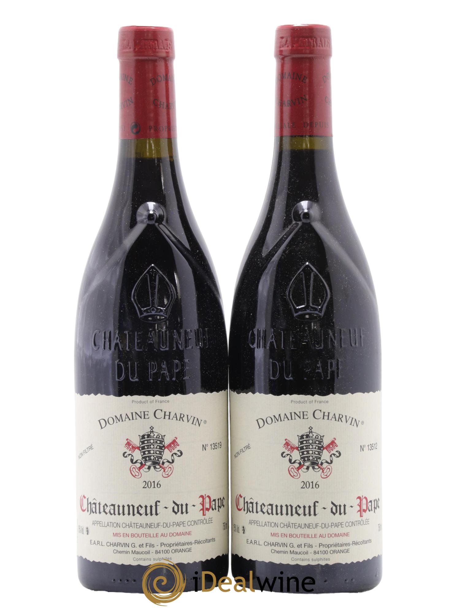 Châteauneuf-du-Pape Charvin (Domaine) 2016 - Lot de 2 bouteilles - 0