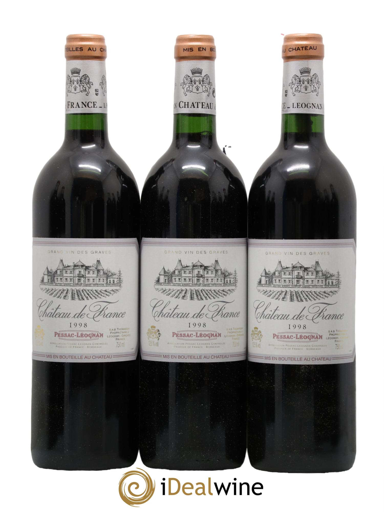 Château de France 1998 - Lot de 12 bouteilles - 2
