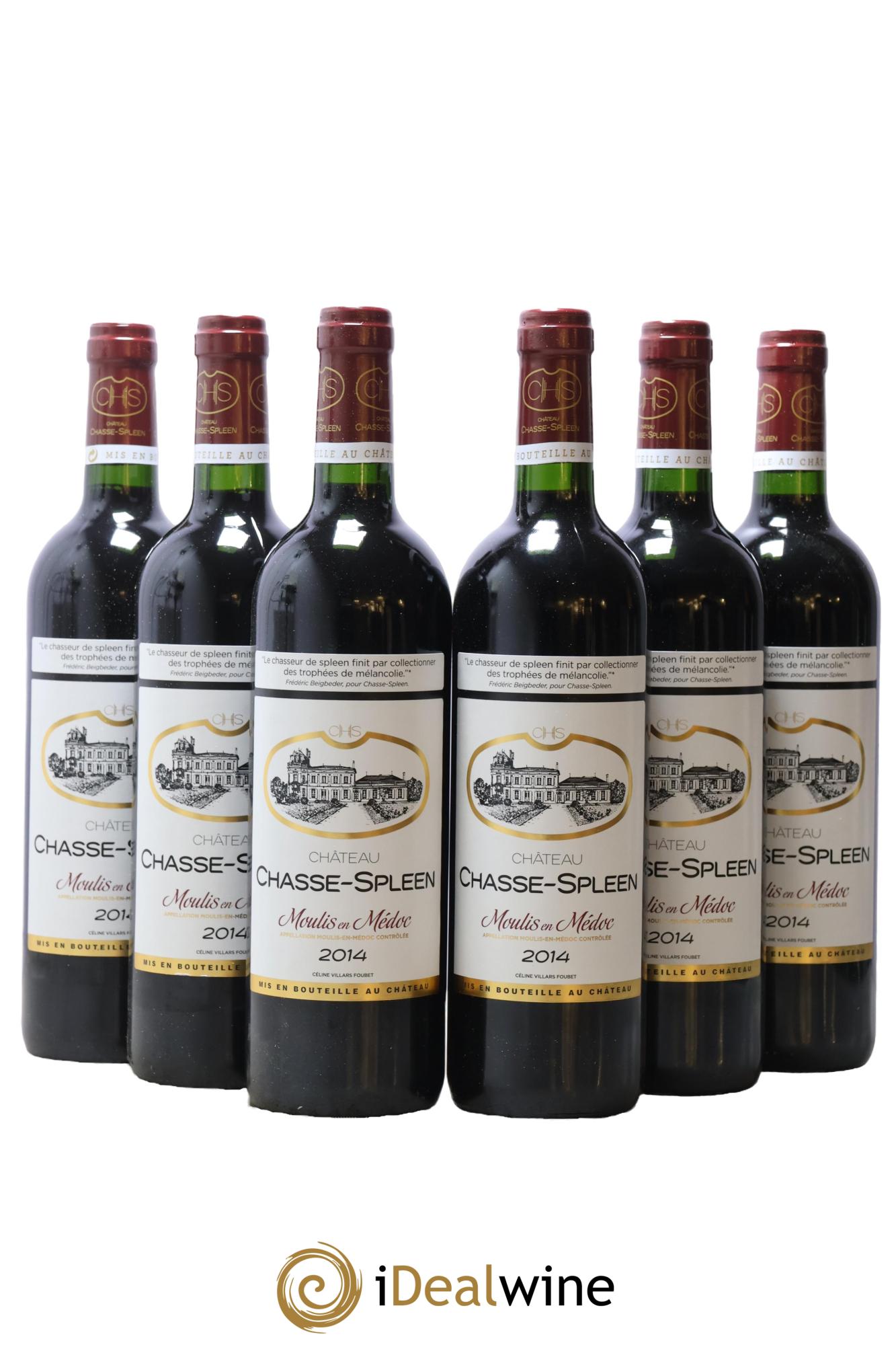 Château Chasse Spleen 2014 - Posten von 6 Flaschen - 0