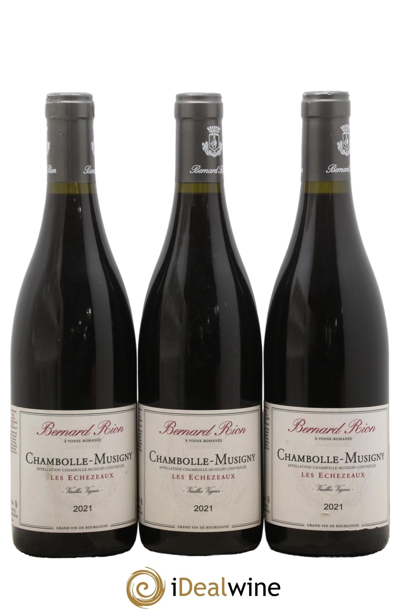 Chambolle-Musigny Les Echezeaux Vieilles Vignes Bernard Rion 2021 - Lot de 3 bouteilles - 0