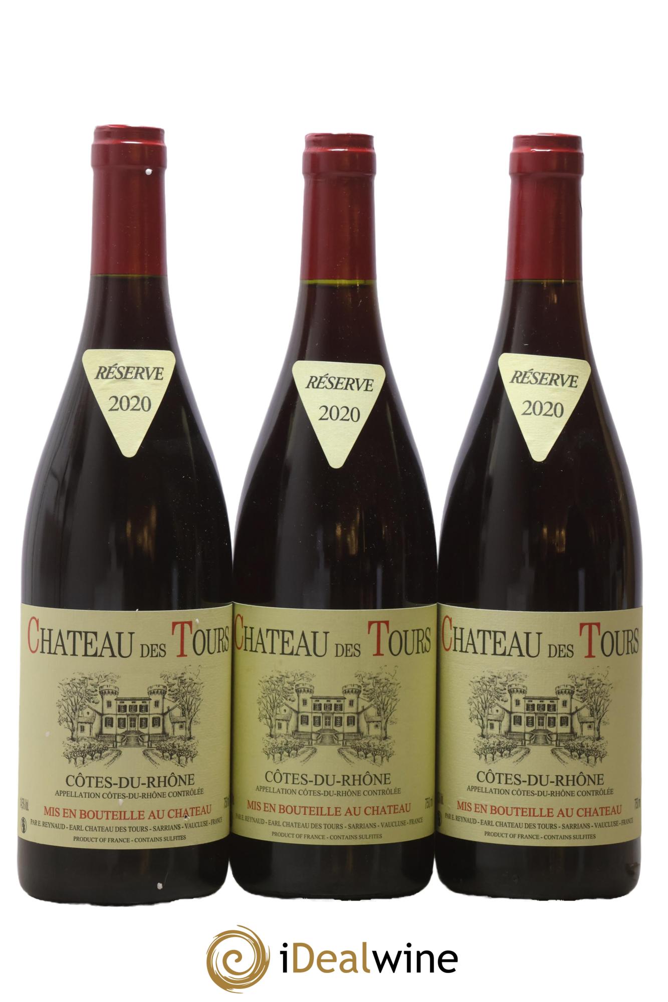 Côtes-du-Rhône Château des Tours Emmanuel Reynaud 2020 - Posten von 3 Flaschen - 0