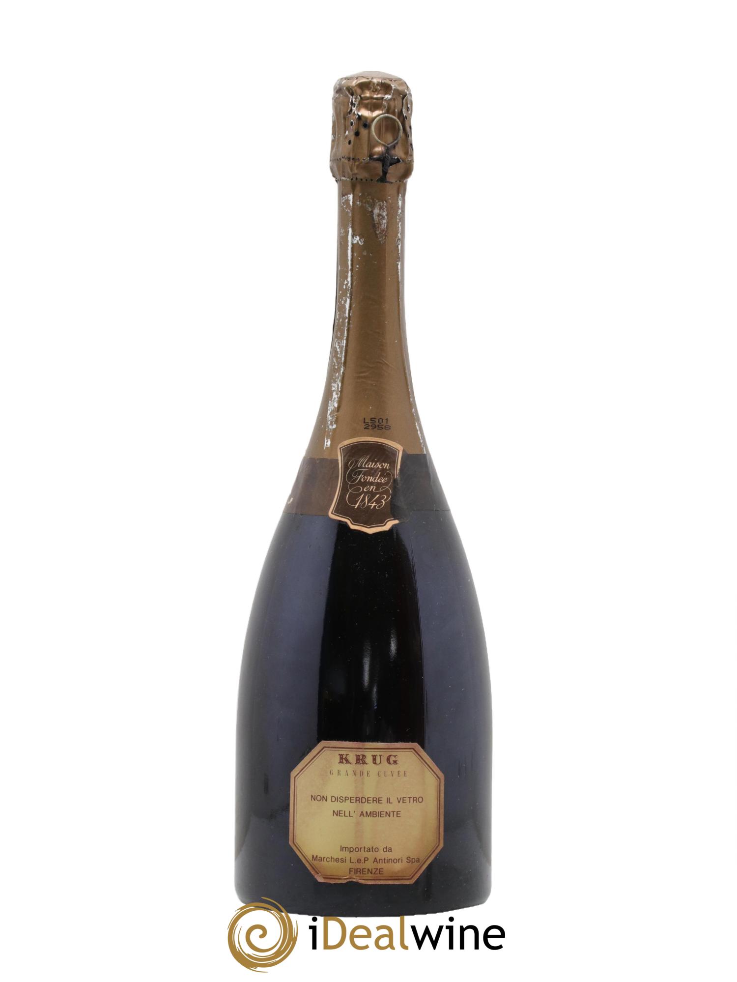 Champagne Brut Grande Cuvee White Label Krug - Lot de 1 bouteille - 2