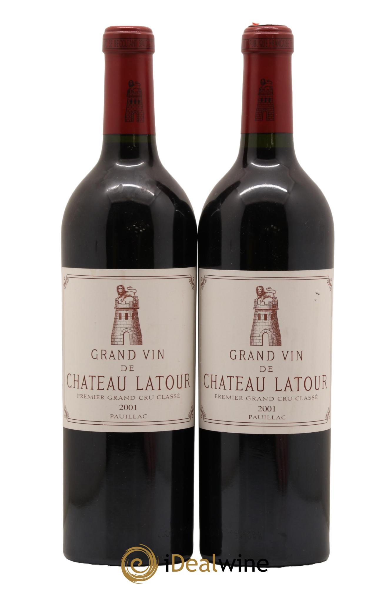 Château Latour 1er Grand Cru Classé 2001 - Lot de 2 bouteilles - 0