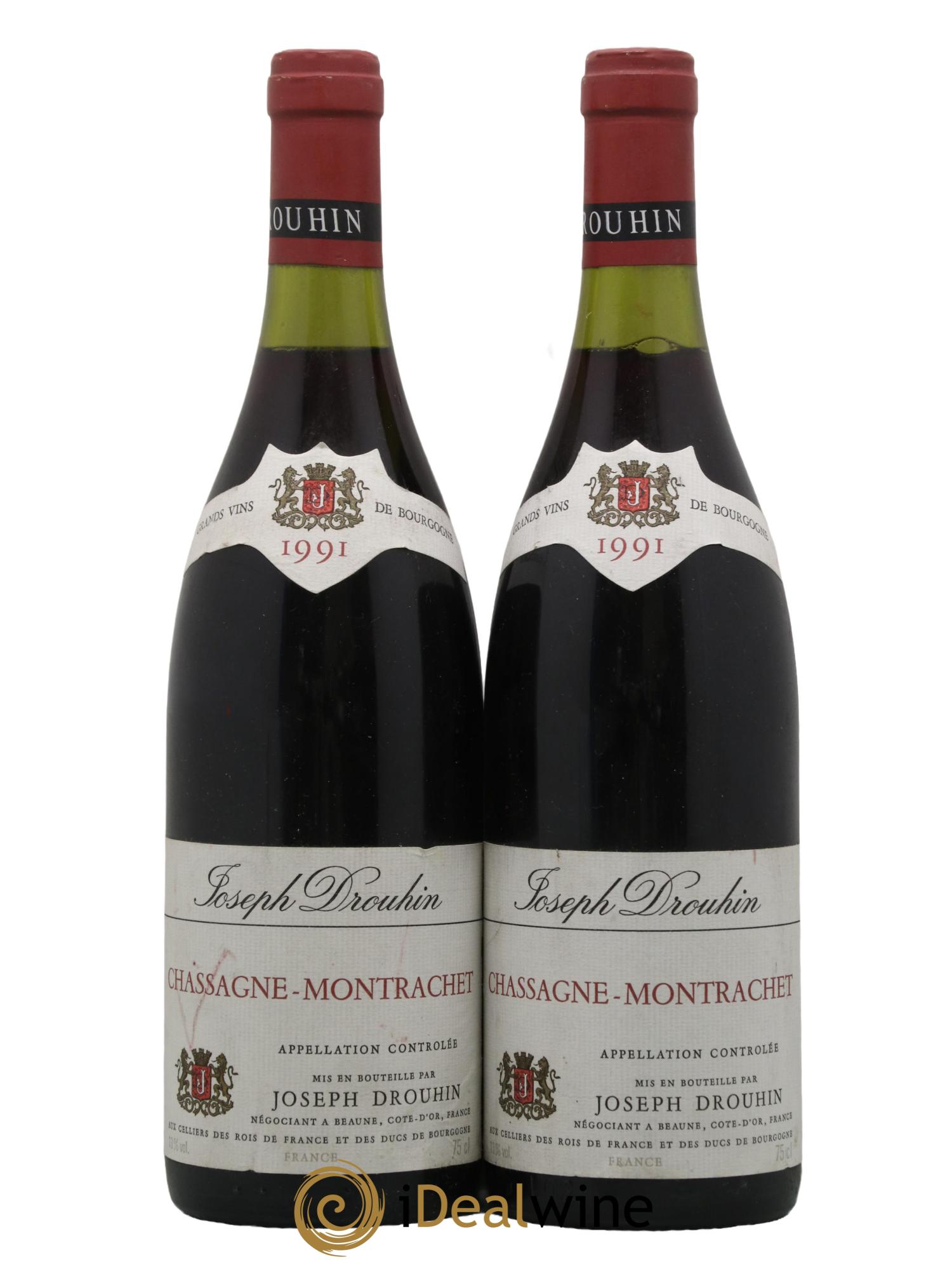 Chassagne-Montrachet Joseph Drouhin 1991 - Lot de 2 bouteilles - 0
