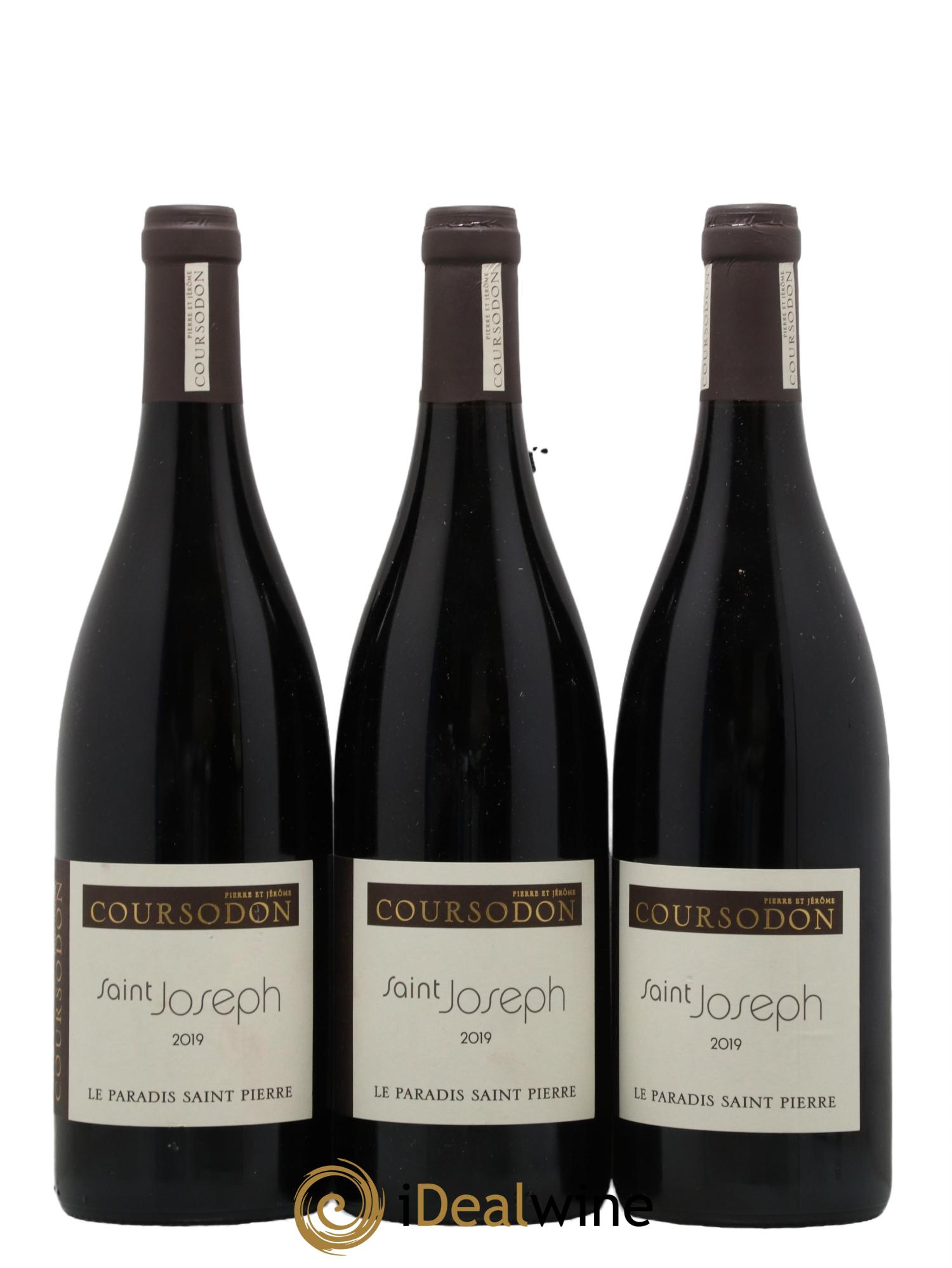 Saint-Joseph Le Paradis Saint-Pierre Pierre et Jérôme Coursodon 2019 - Lot de 3 bouteilles - 0