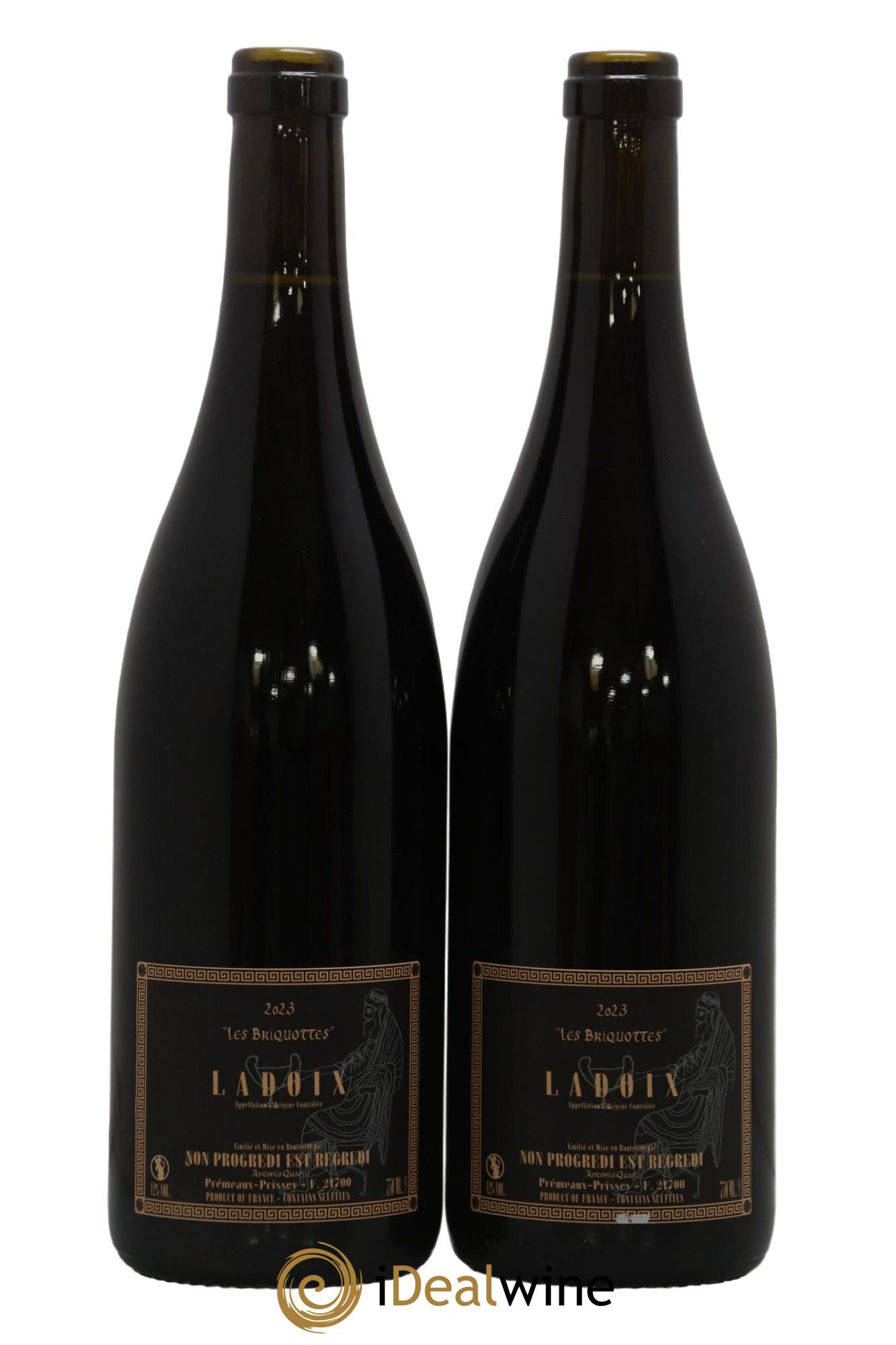 Ladoix Les Briquottes Antonio Quari  2023 - Lot of 2 bottles - 1