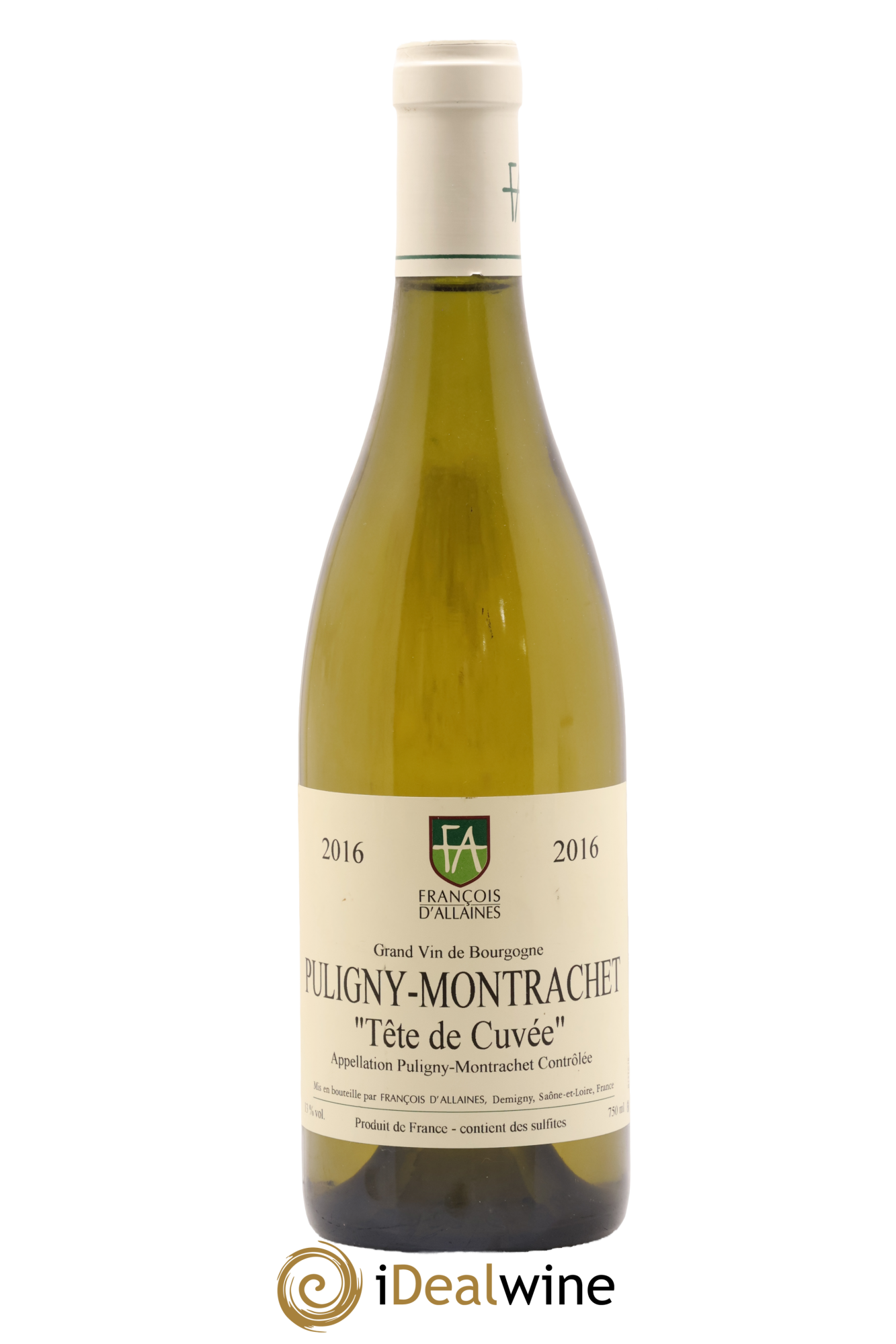 Puligny-Montrachet Tête de Cuvée Maison Francois D'Allaines 2016 - Lot de 1 bouteille - 0