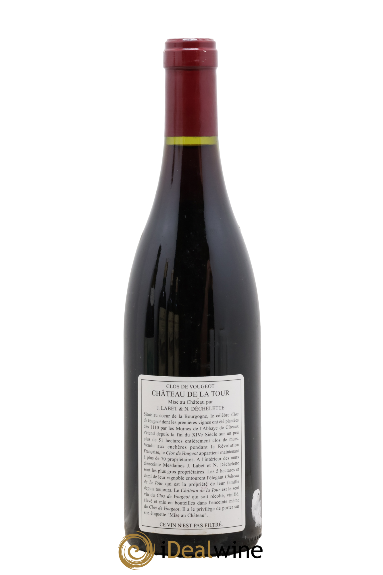 Clos de Vougeot Grand Cru Château de La Tour 1999 - Lot de 1 bouteille - 1