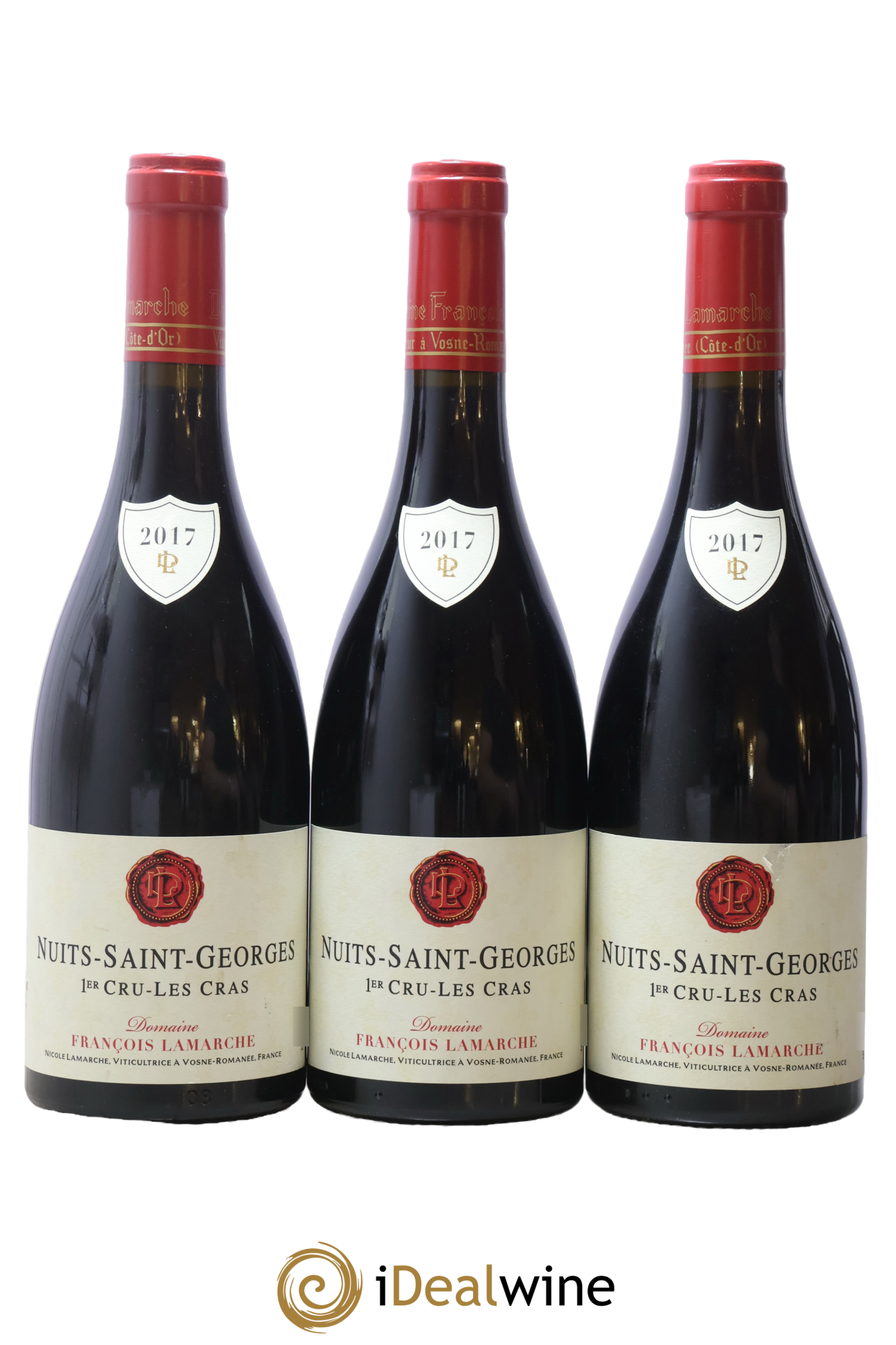 Nuits-Saint-Georges 1er Cru Les Cras Lamarche (Domaine) 2017 - Lot de 3 bouteilles - 0