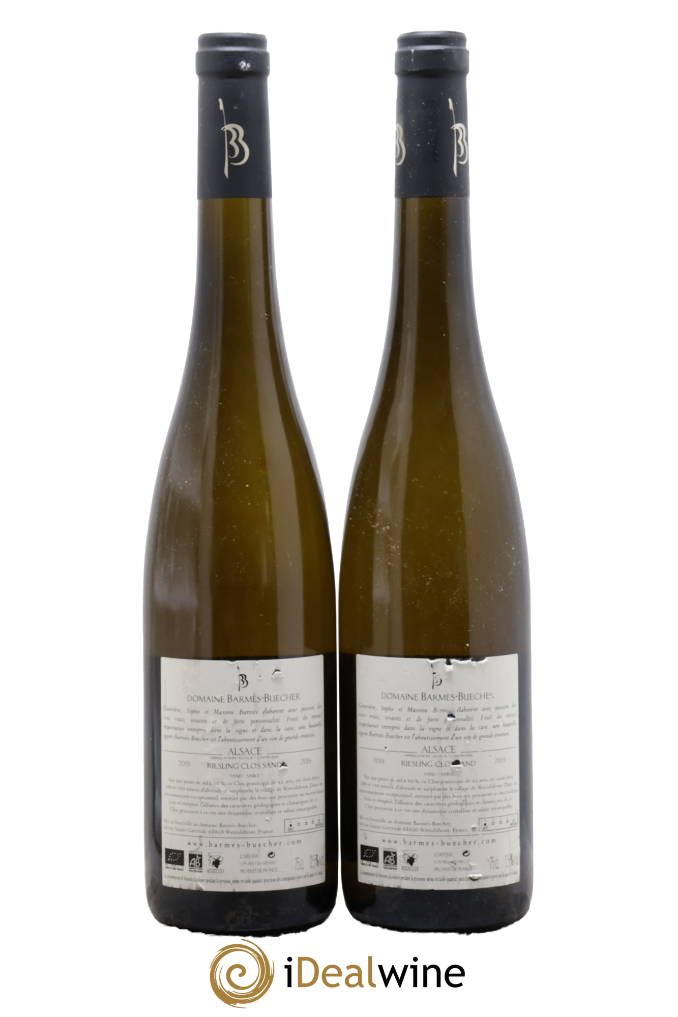 Alsace Riesling Clos Sand Barmes-Buecher 2019 - Posten von 2 Flaschen - 1