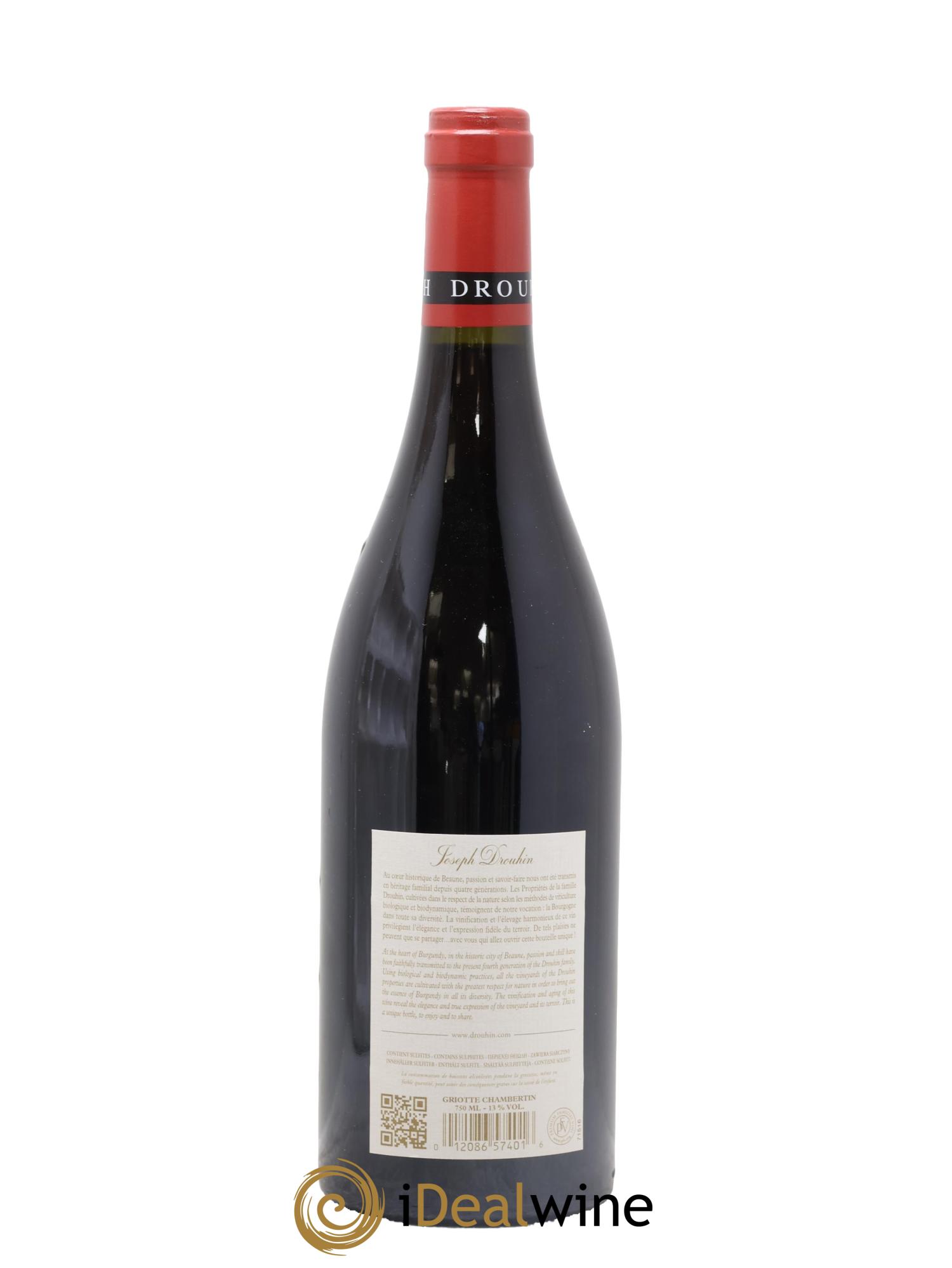 Griotte-Chambertin Grand Cru Joseph Drouhin 2017 - Lot de 1 bouteille - 1