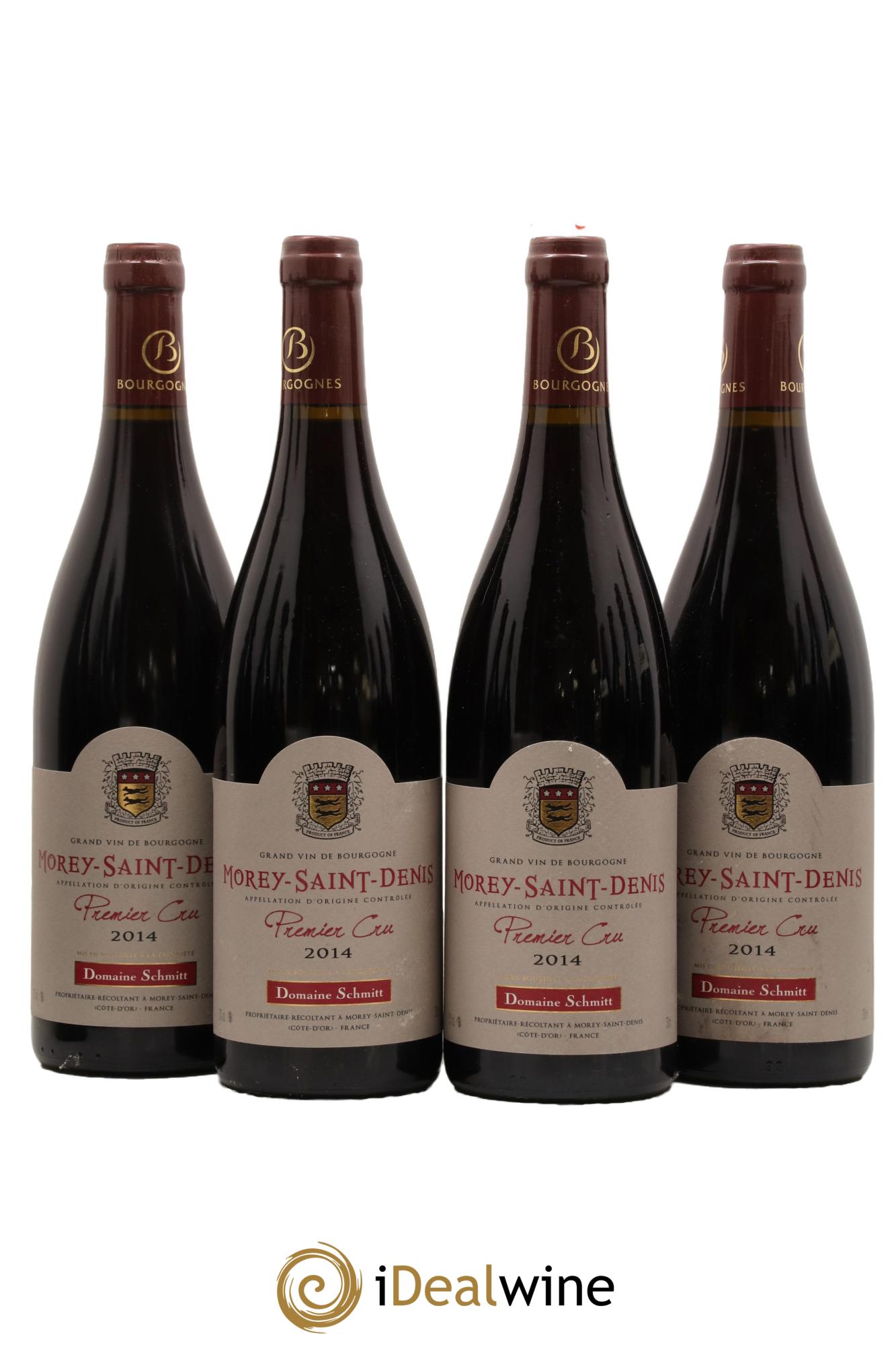 Morey-Saint-Denis 1er Cru Domaine Schmitt 2014 - Lot de 4 bouteilles - 0