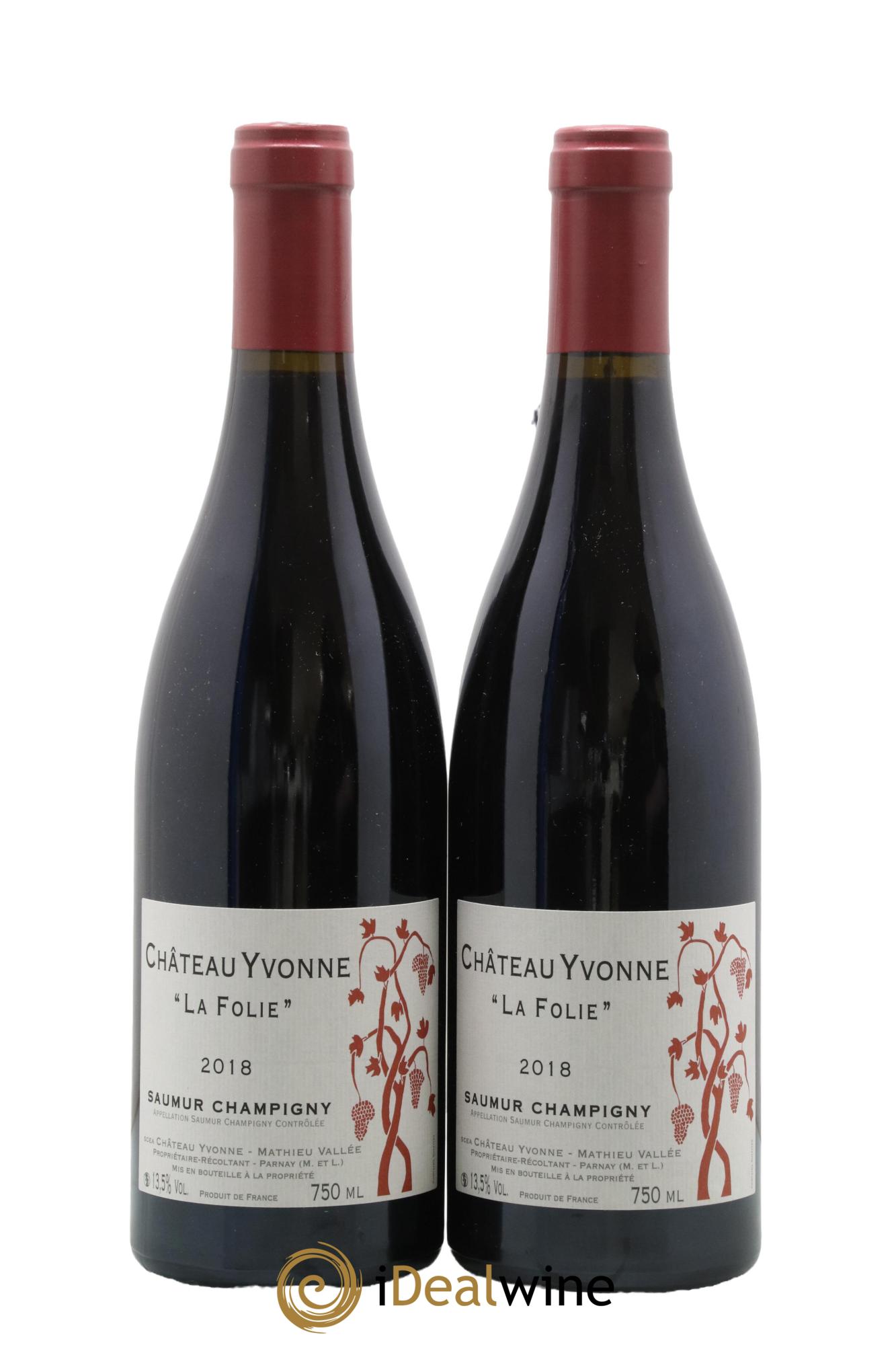 Saumur-Champigny La Folie Château Yvonne 2018 - Lot de 2 bouteilles - 0