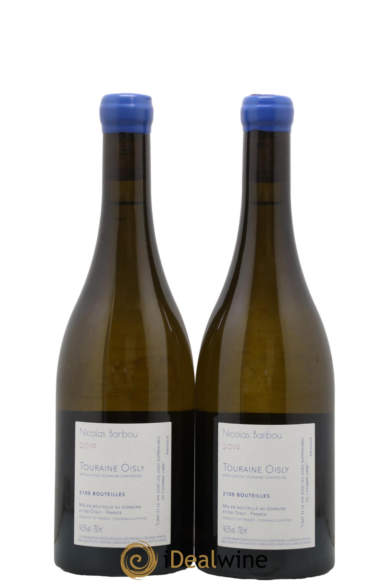 Touraine-Oisly Utopie Créative Nicolas Barbou 2019 - Lot de 2 bouteilles - 1