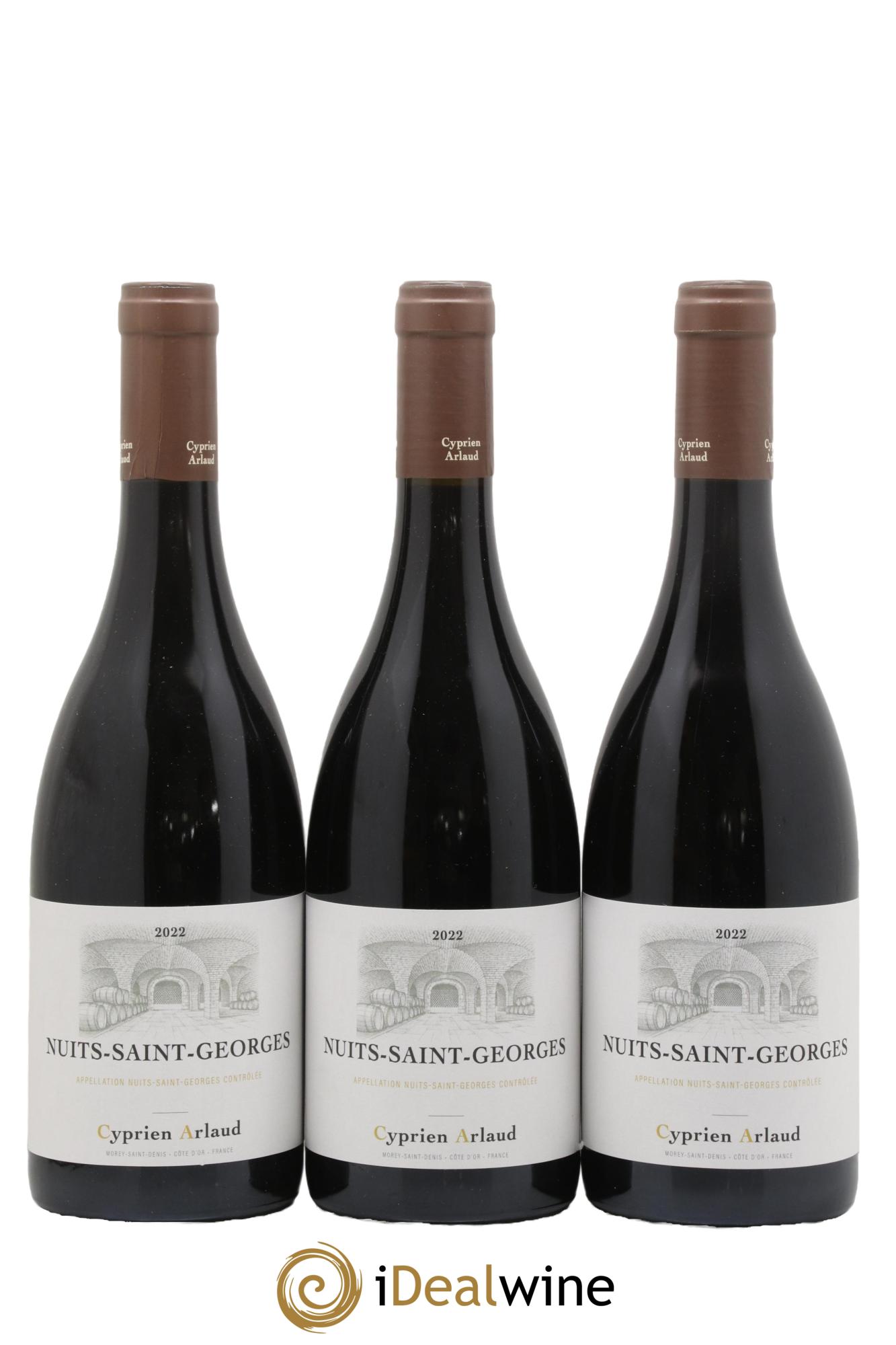 Nuits-Saint-Georges Cyprien Arlaud (anciennement A & Arlaud) 2022 - Lot of 3 bottles - 0