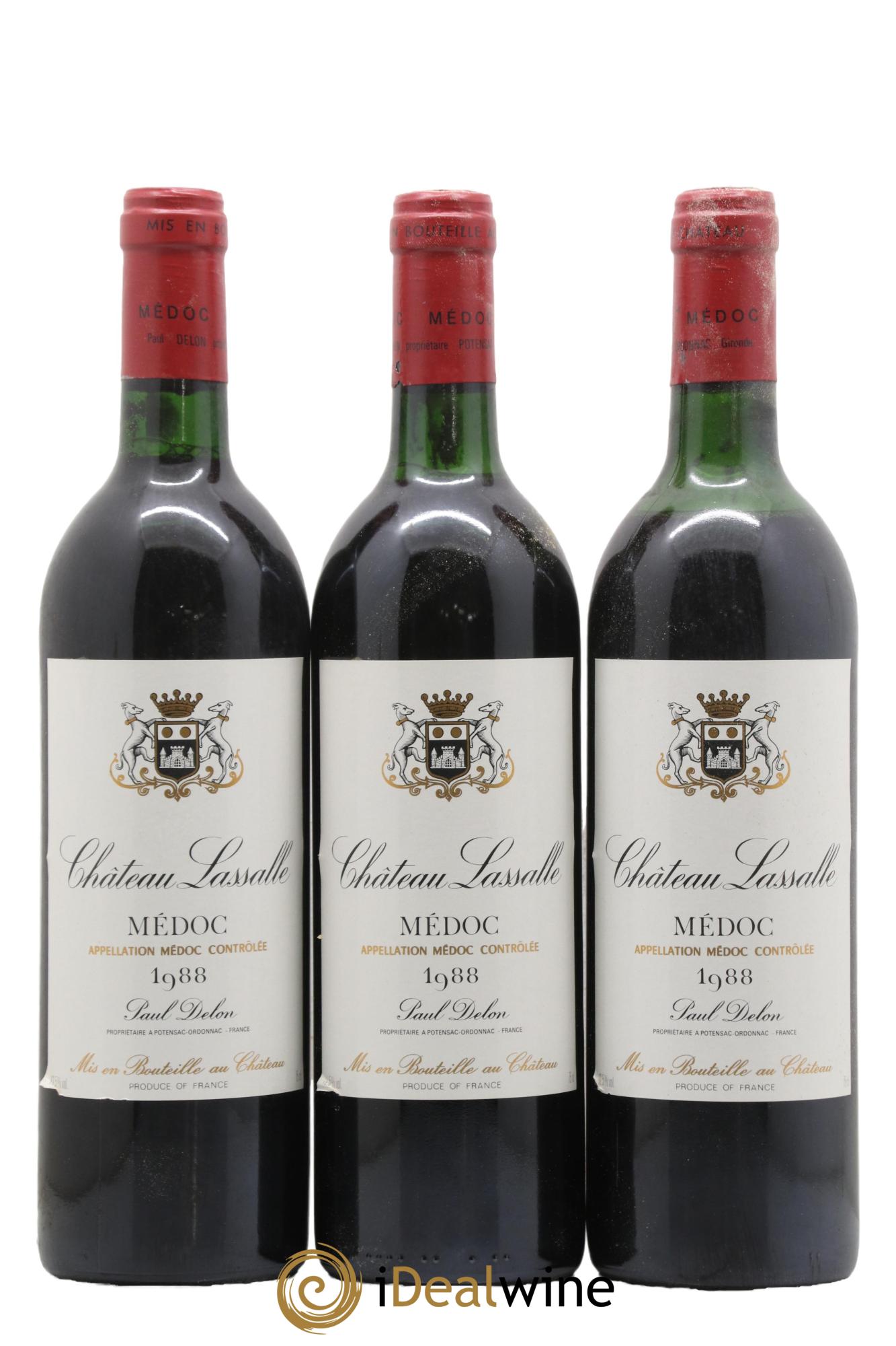 Médoc Château Lassalle 1988 - Lotto di 12 bottiglie - 1