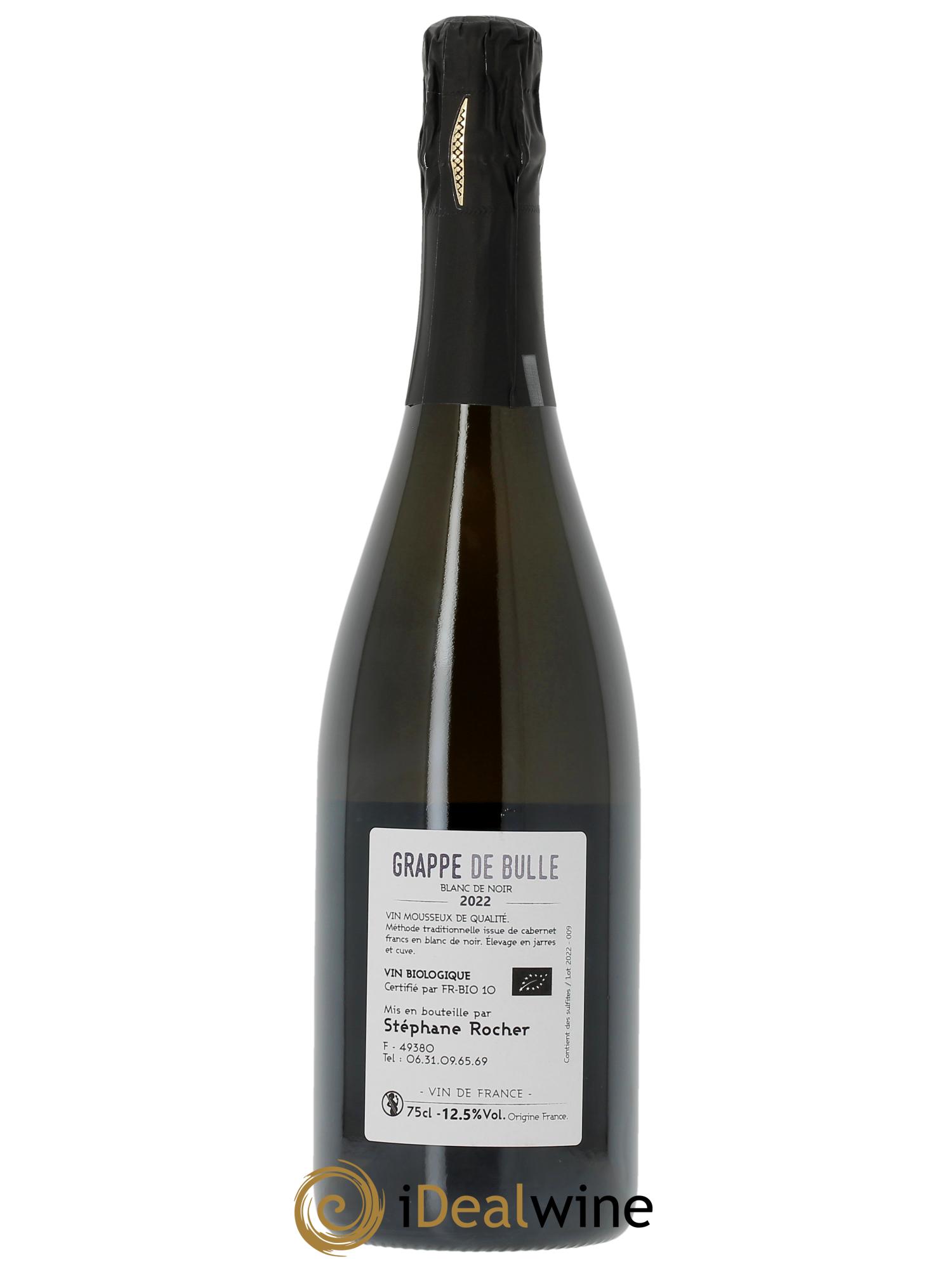 Vin de France Grappe de bulle La Ferme du Mont Benault - Stéphane Rocher  2022 - Lot de 1 bouteille - 1