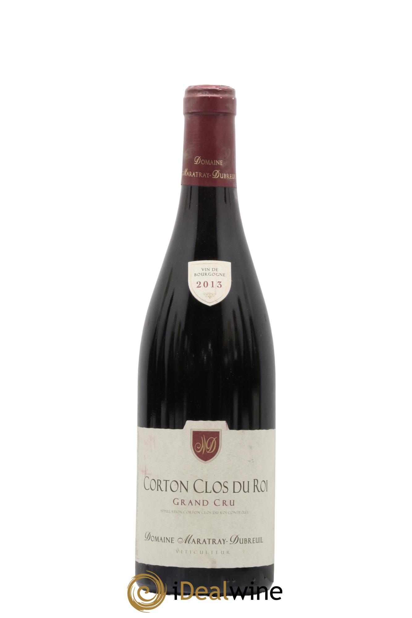 Corton Grand Cru Clos du Roi Maratray-Dubreuil 2013 - Lot de 1 bouteille - 0