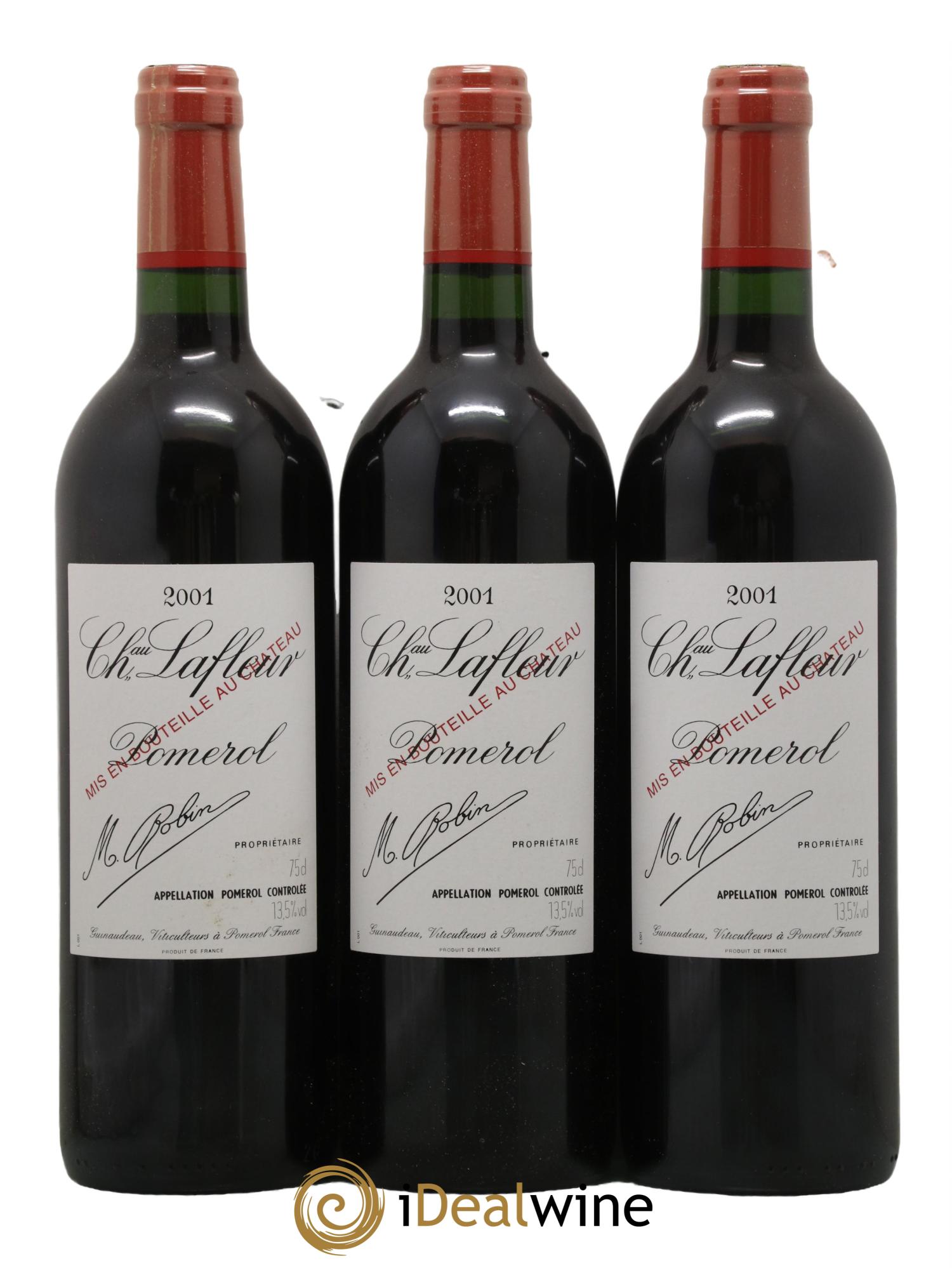 Château Lafleur 2001 - Lot de 3 bouteilles - 0