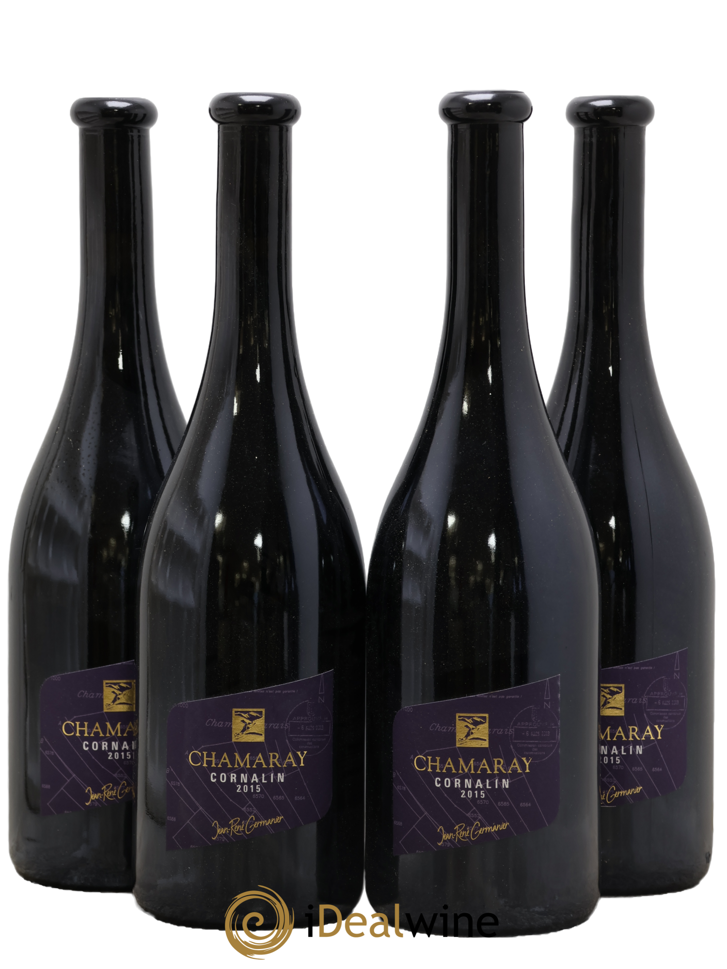 Valais Chamaray Cornalin Jean-René Gerlanier 2015 - Lot of 4 bottles - 0